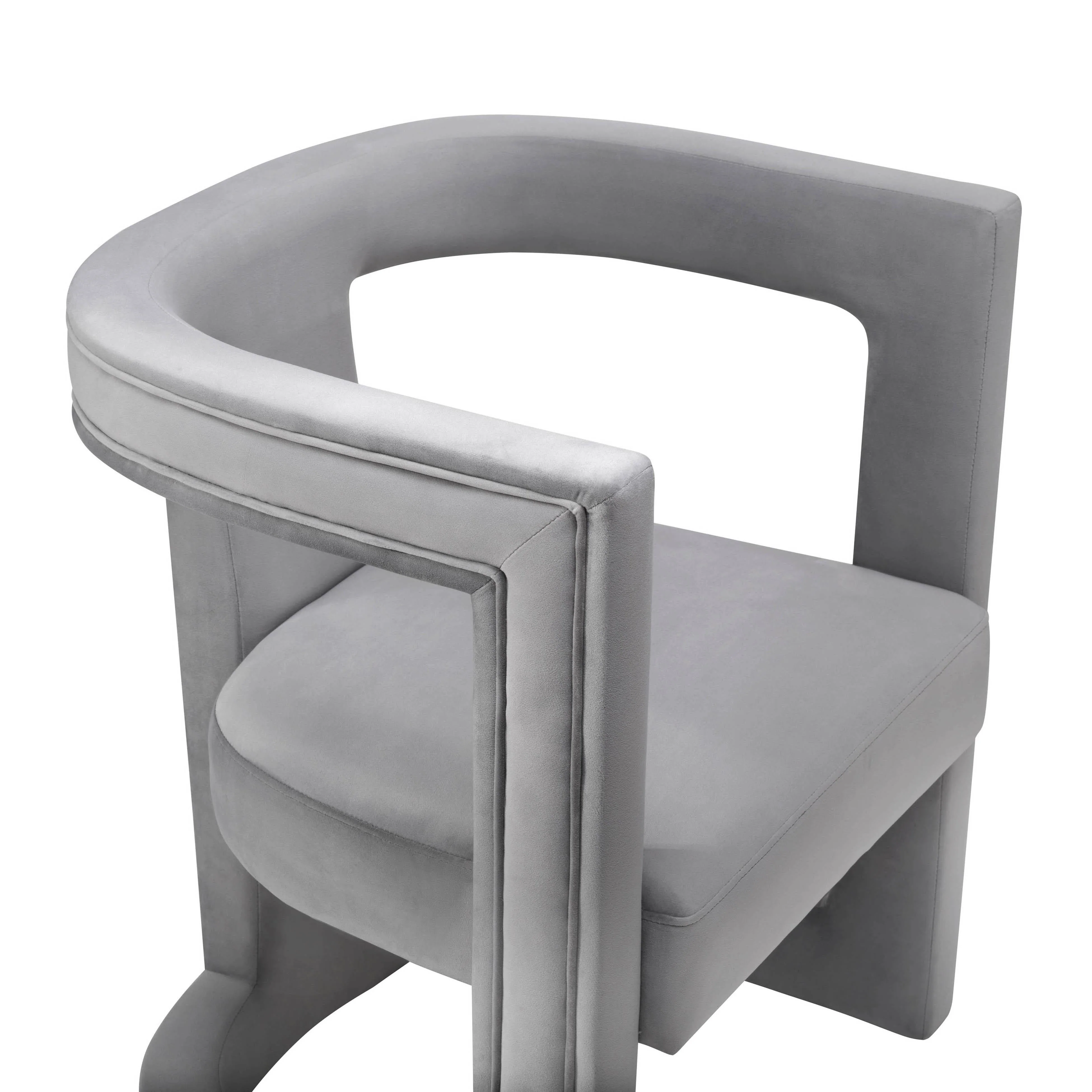 Ada Performance Velvet Accent Chair - Image 6