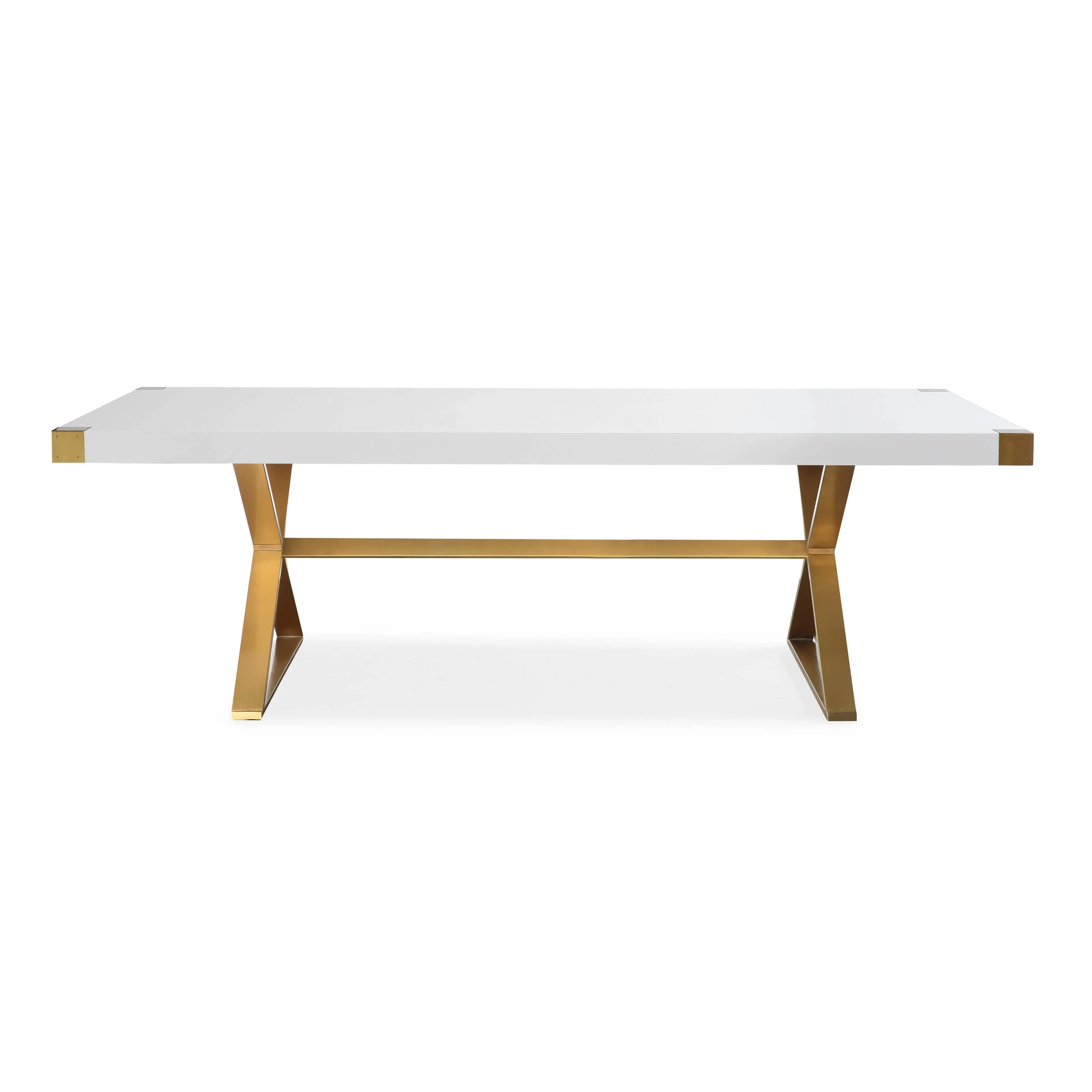 Adeline 95" Lacquer Rectangular Dining Table - Image 3