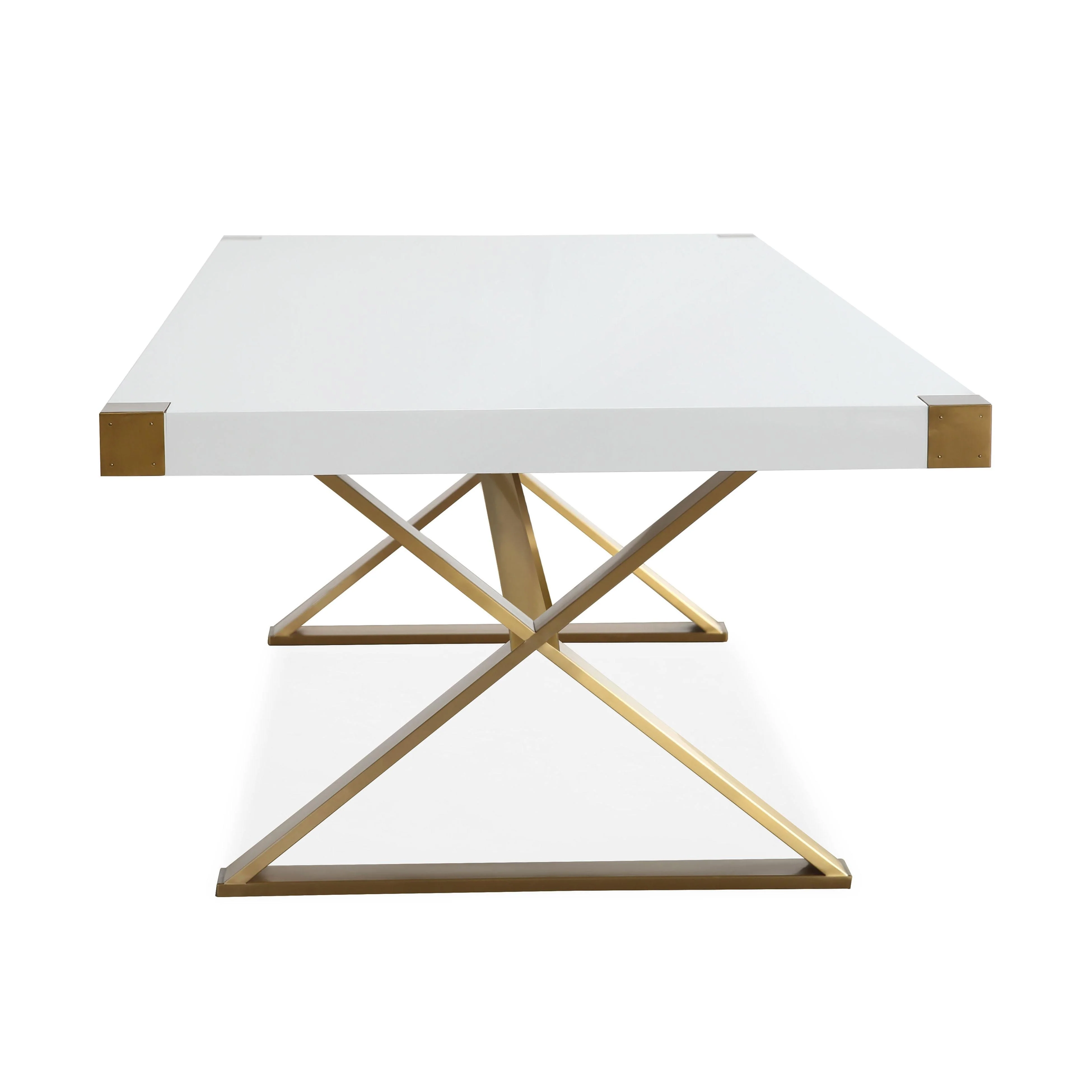 Adeline 95" Lacquer Rectangular Dining Table - Image 4