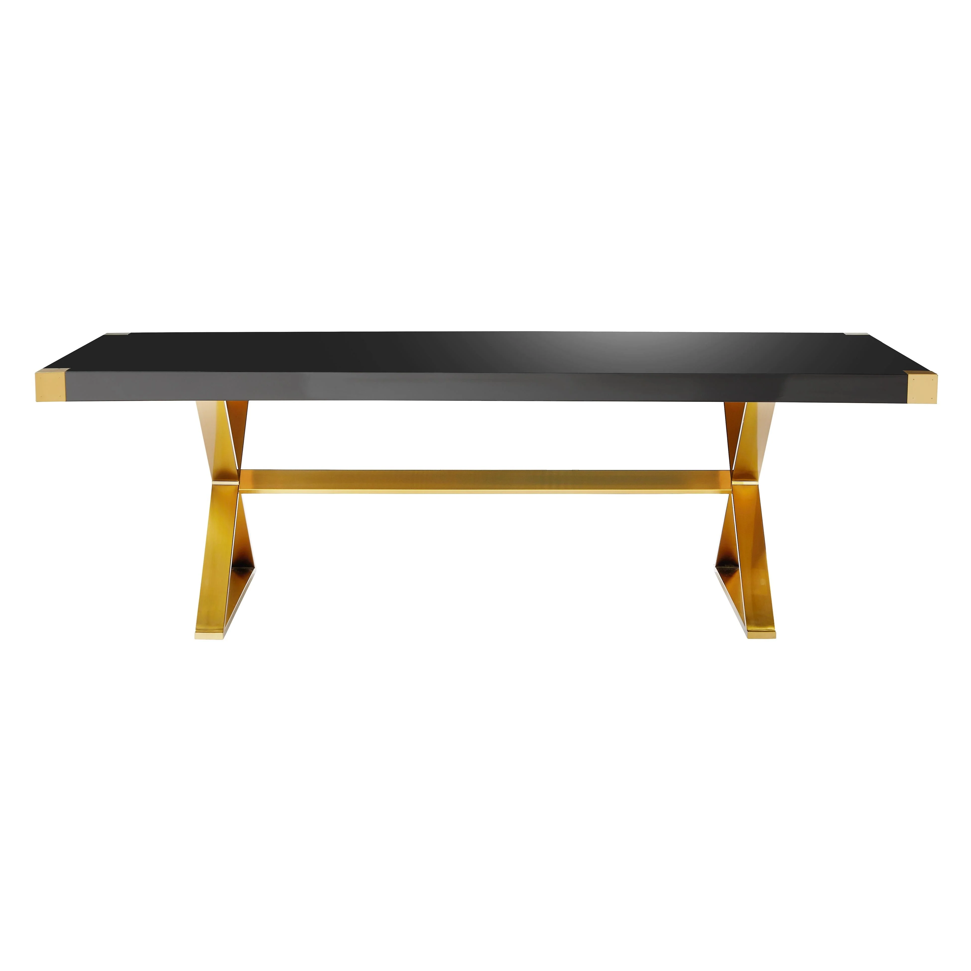 Adeline 95" Lacquer Rectangular Dining Table - Image 8