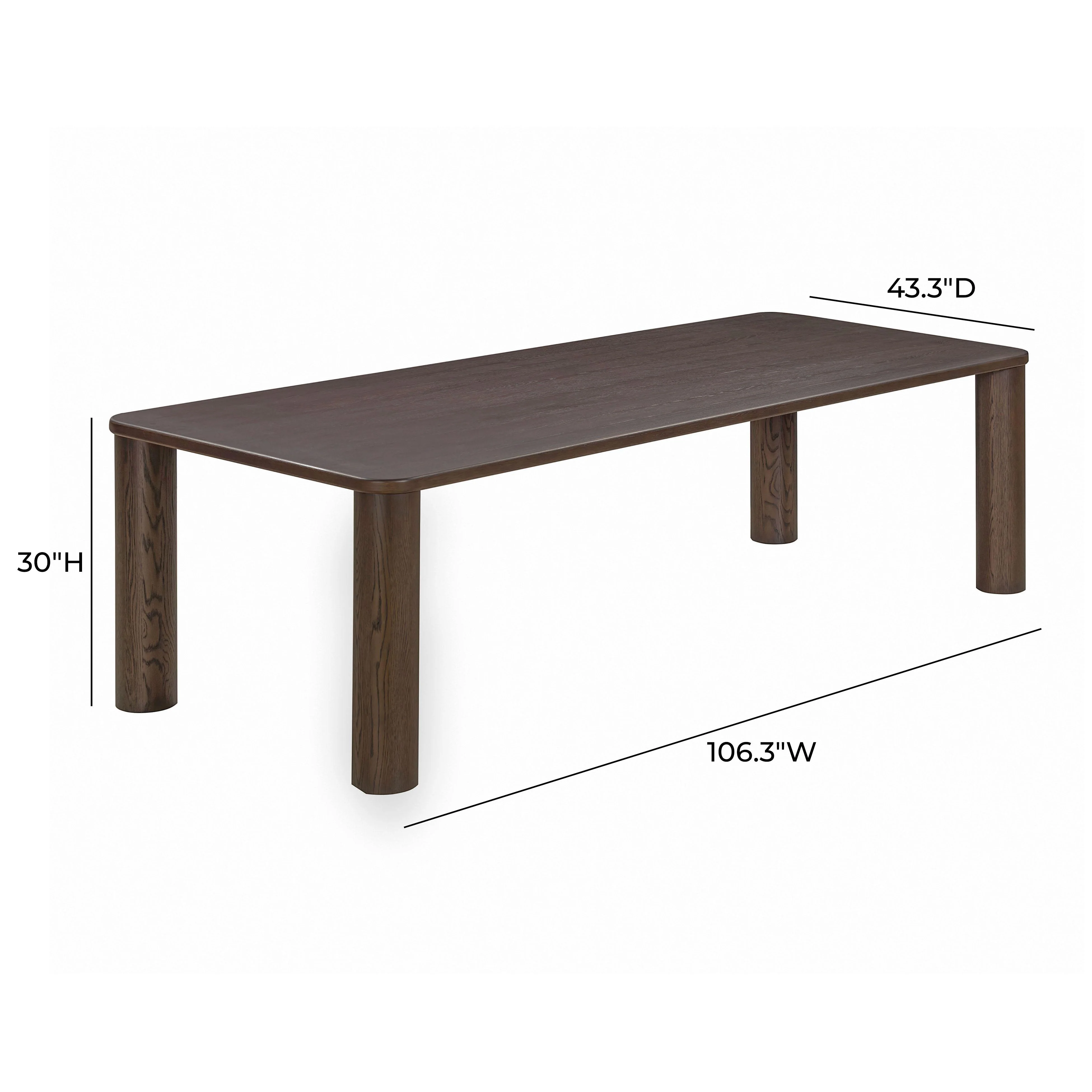 Akola 106" Oak Rectangular Dining Table - Image 21