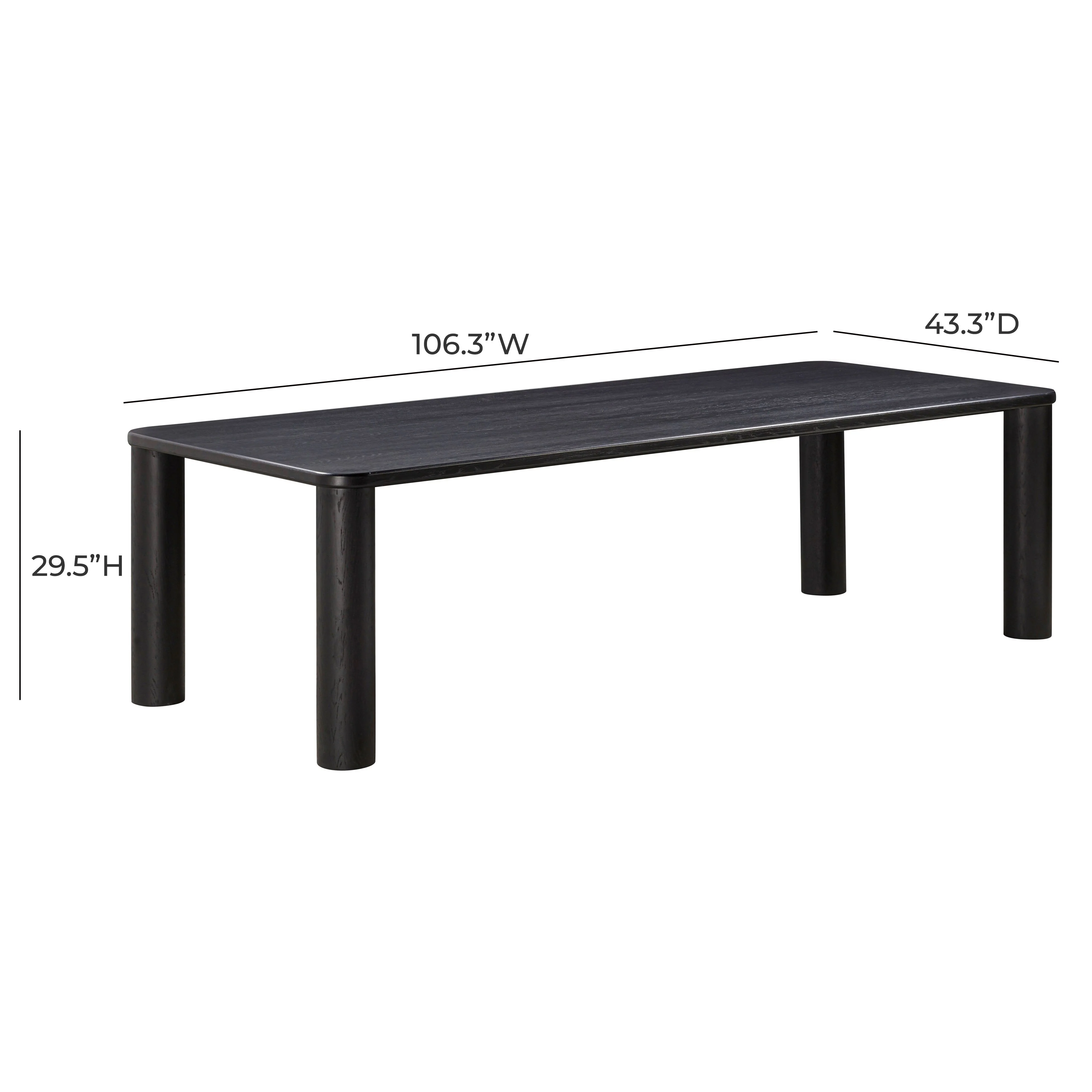 Akola 106" Oak Rectangular Dining Table - Image 5