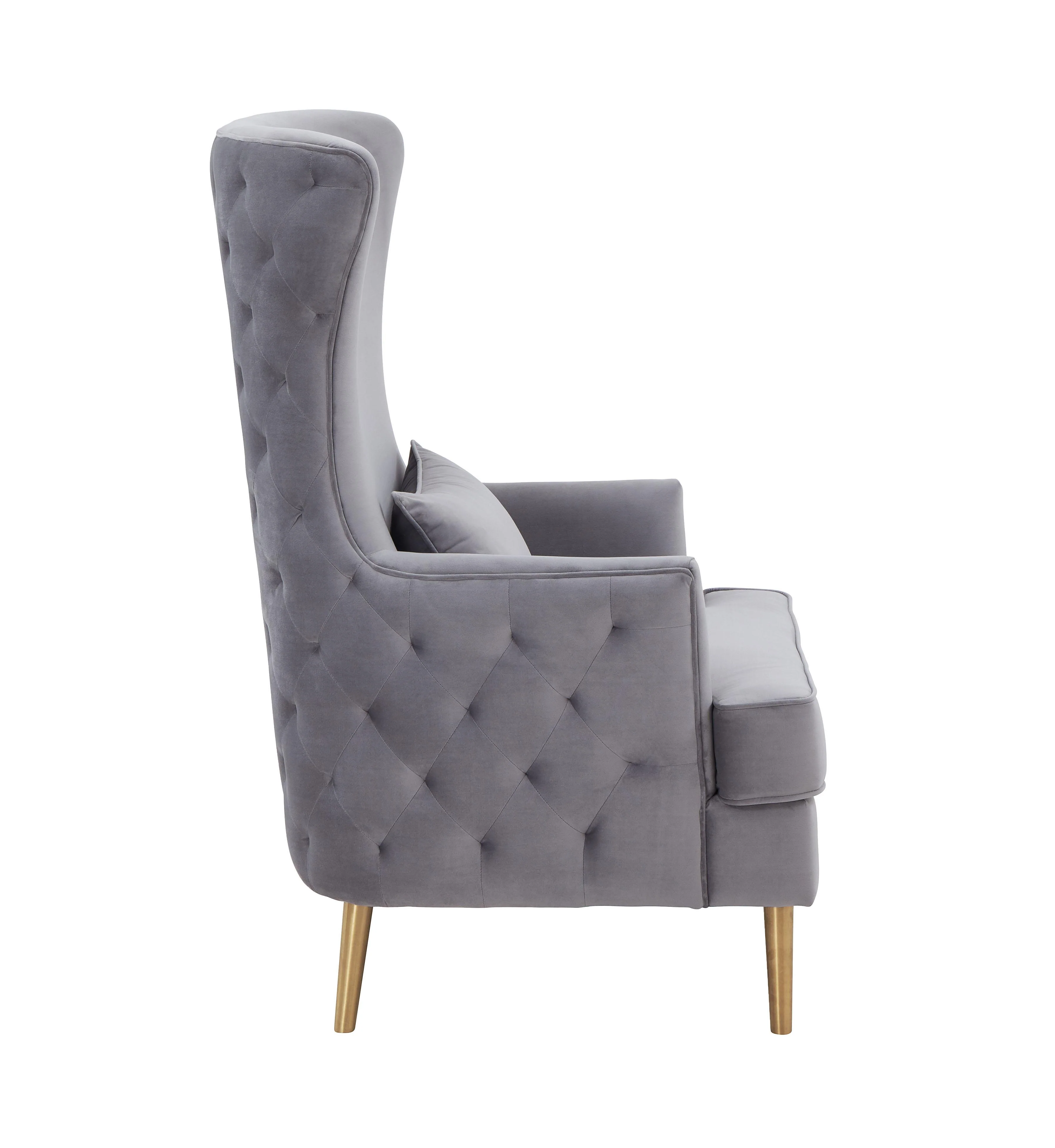 Alina Performance Velvet Tall Tufted Back Chair - Image 11