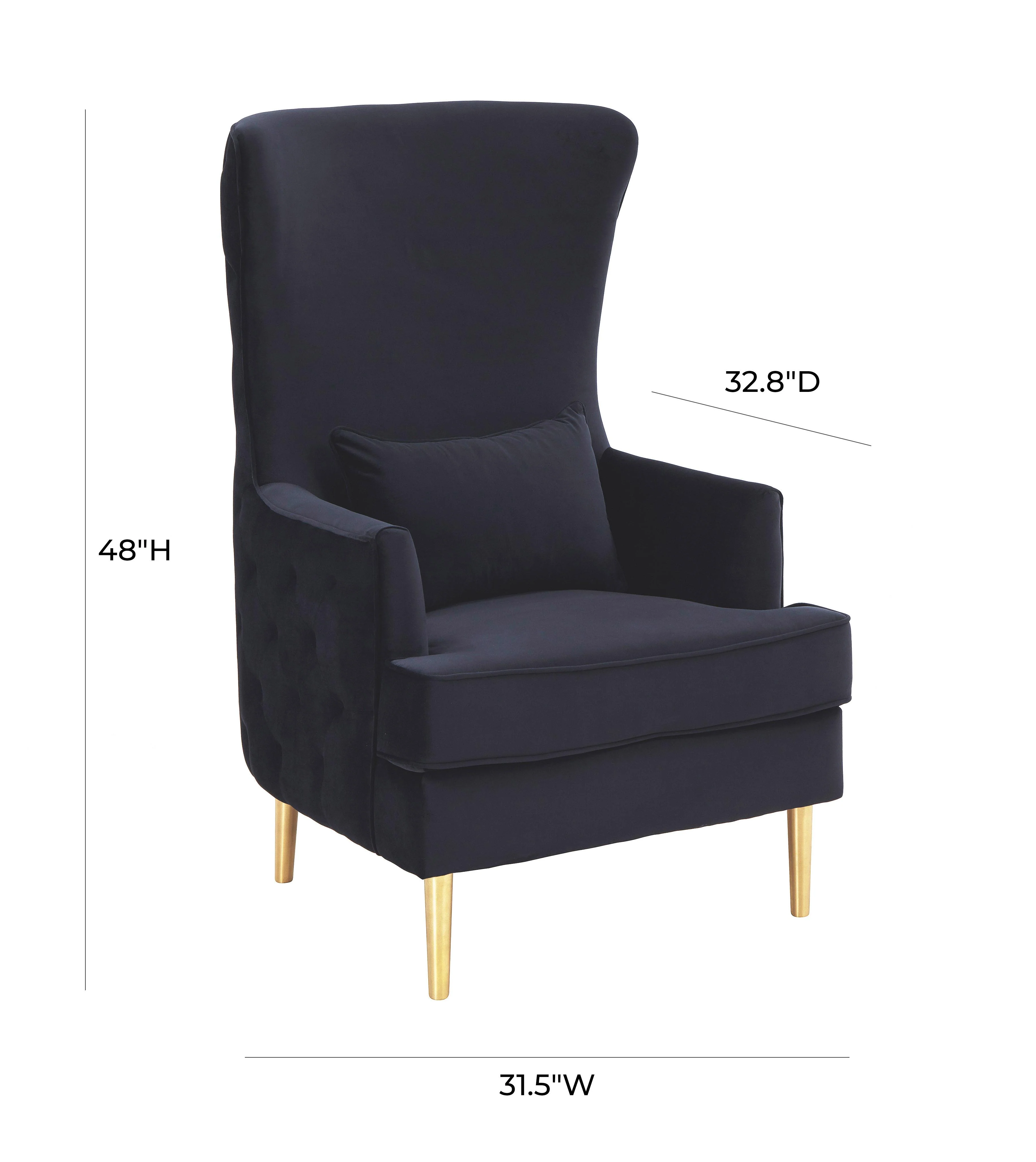 Alina Performance Velvet Tall Tufted Back Chair - Image 21