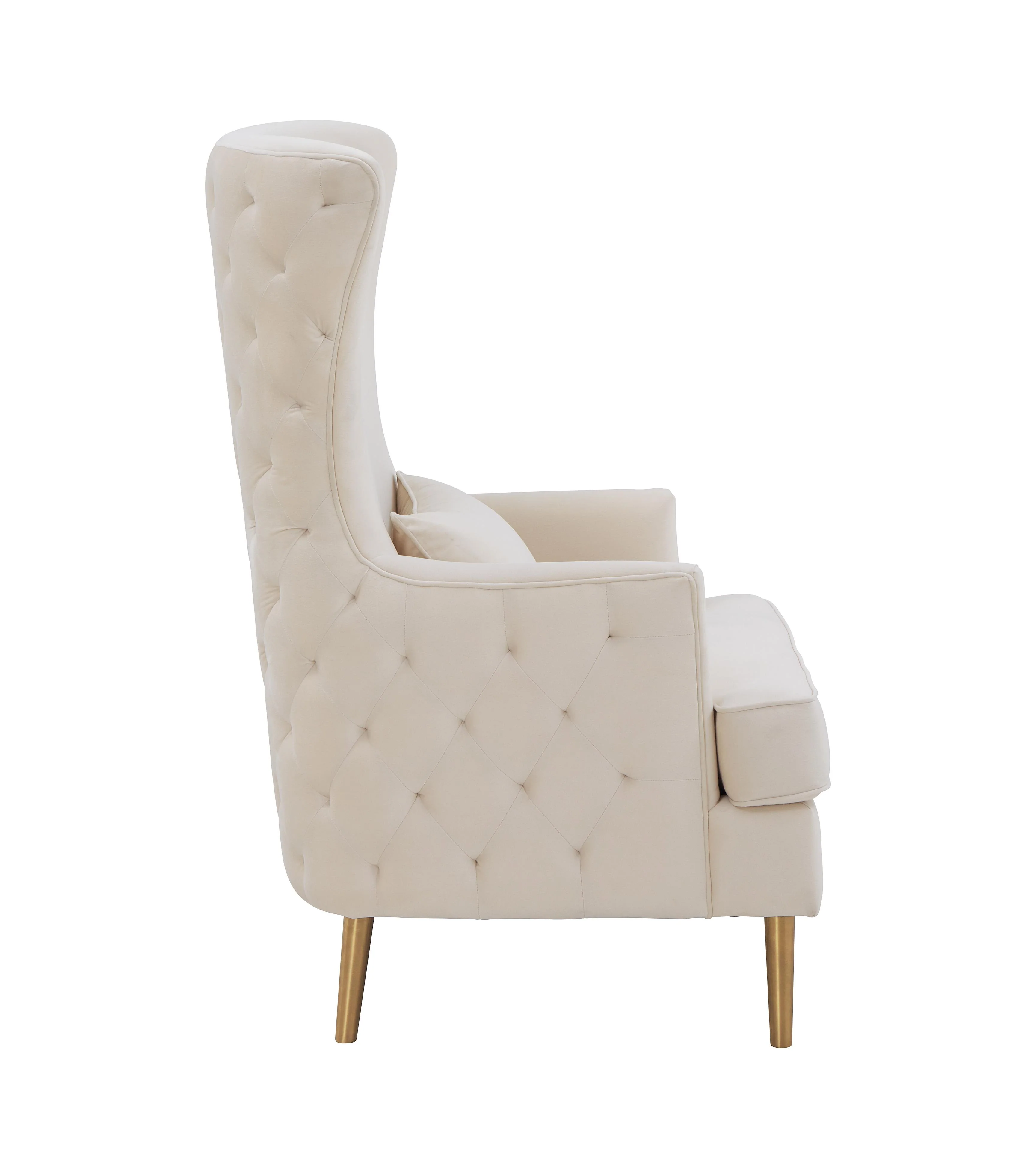 Alina Performance Velvet Tall Tufted Back Chair - Image 4