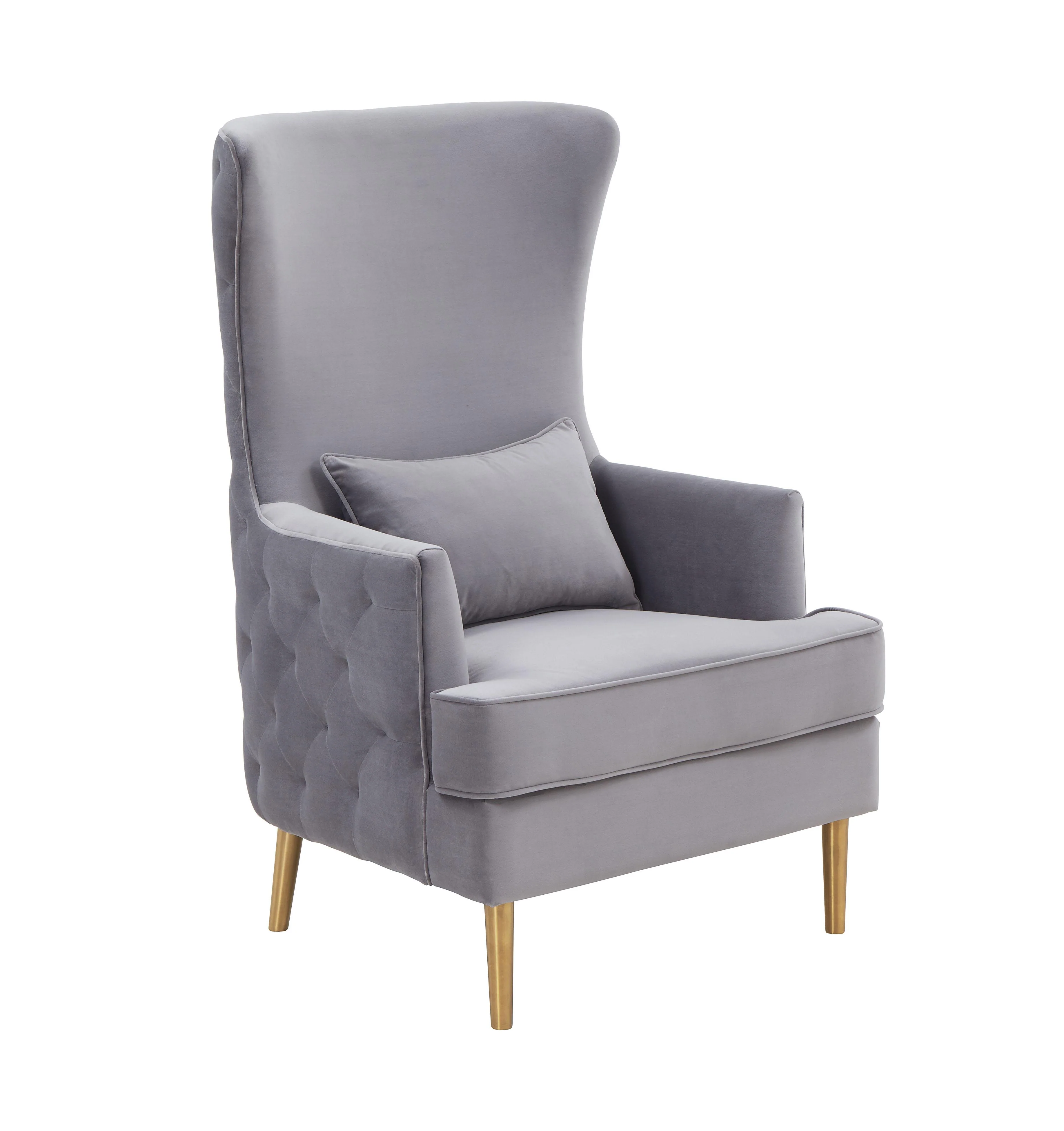 Alina Performance Velvet Tall Tufted Back Chair - Image 8