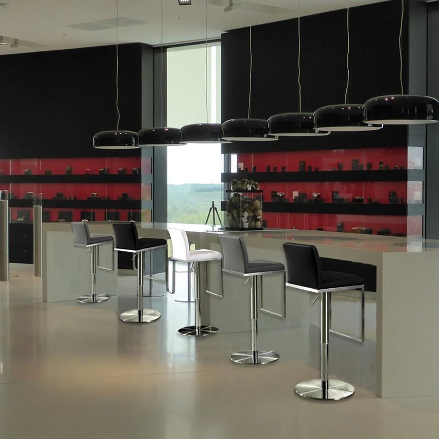 Amalfi Performance Vegan Leather Adjustable Stool - Image 29