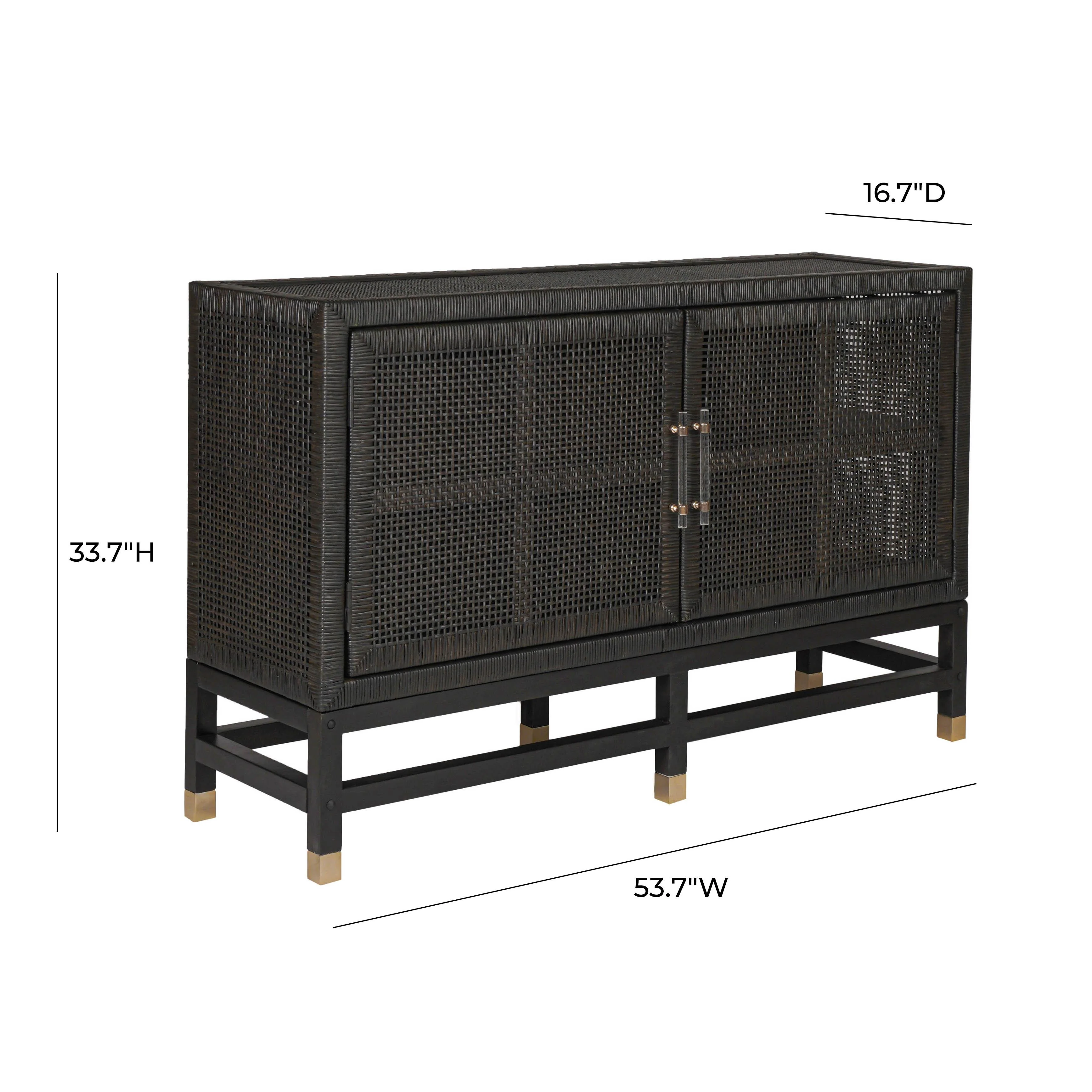 Amara 54" Woven Rattan Buffet - Image 12
