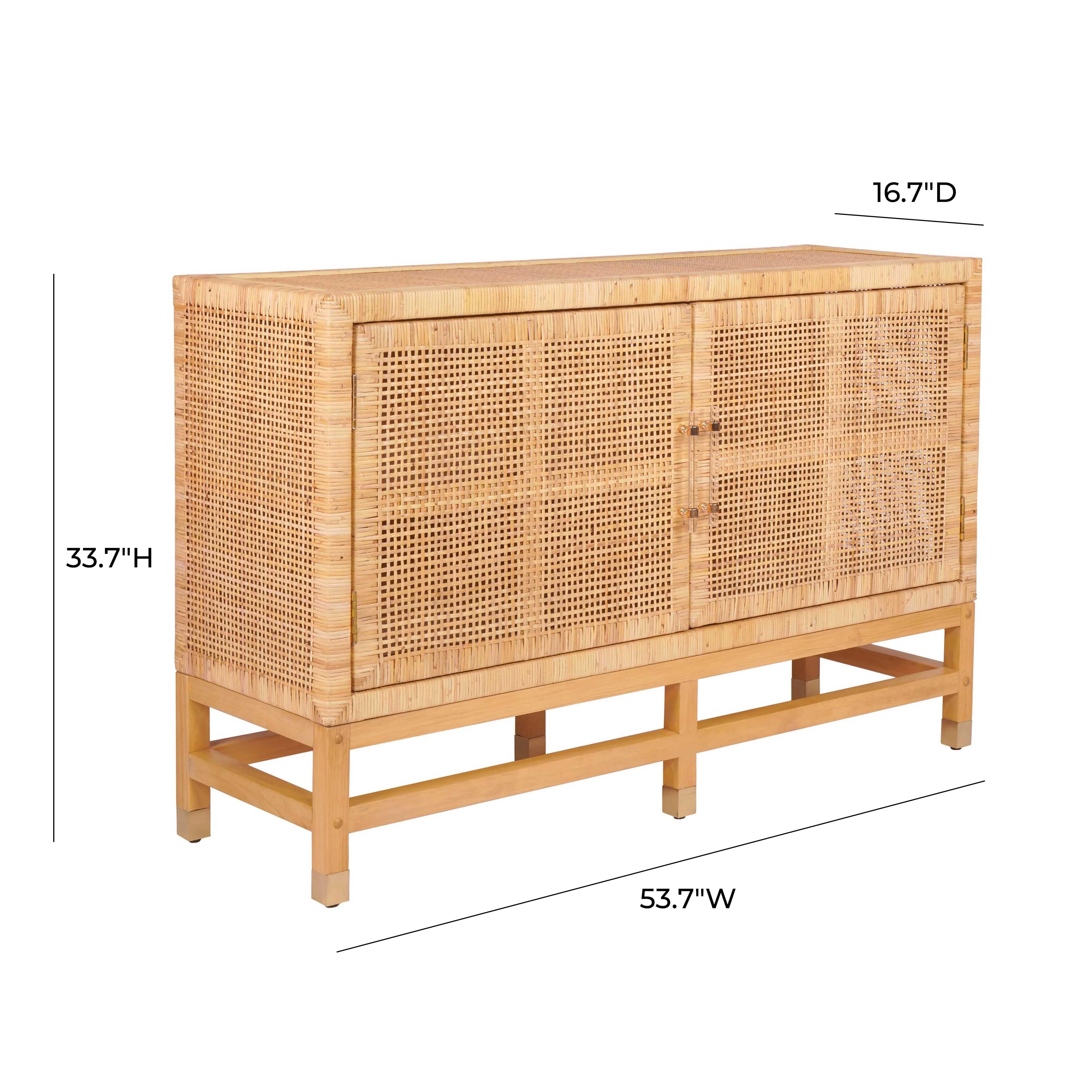 Amara 54" Woven Rattan Buffet - Image 6