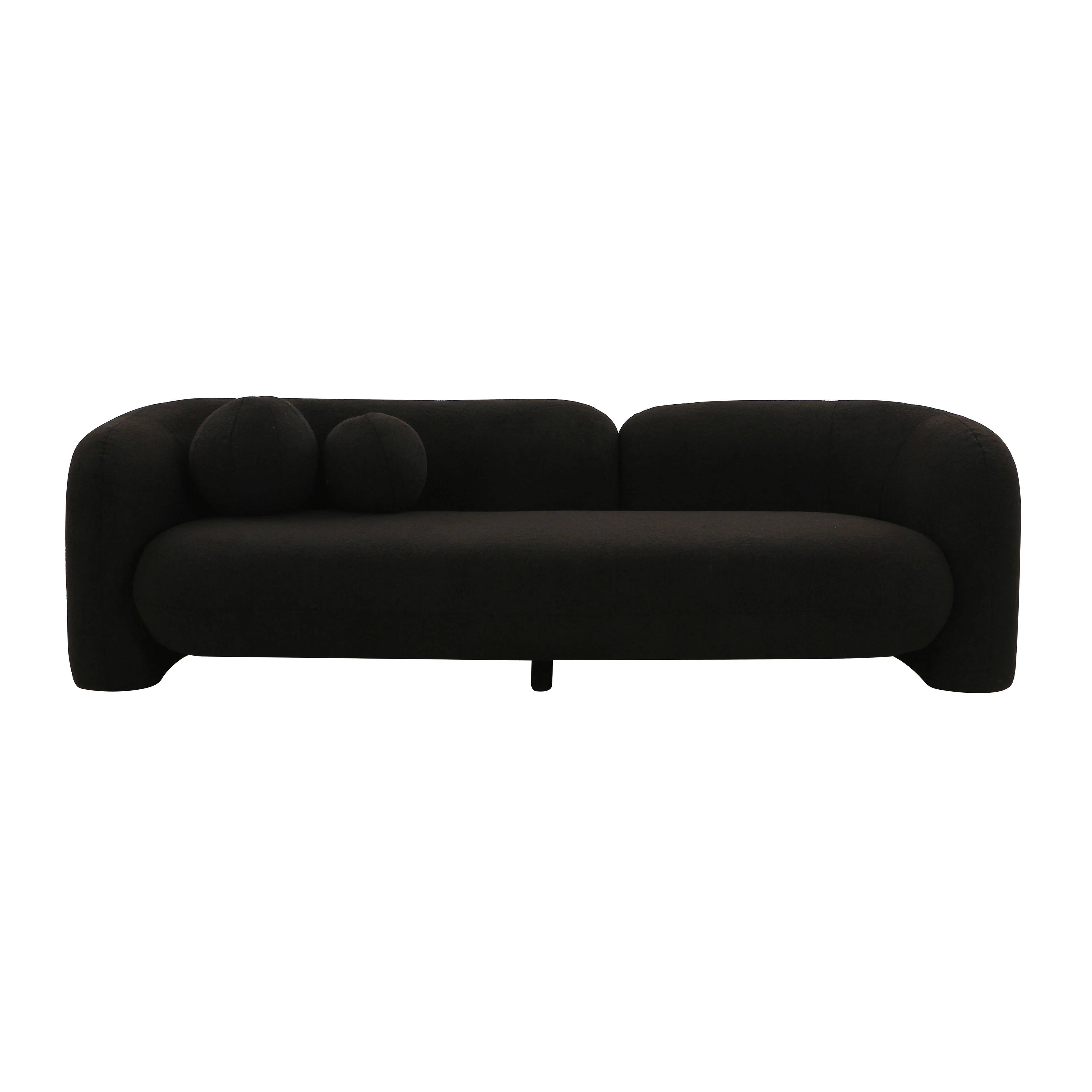 Amelie 91" Contract-Grade Faux Fur Sofa - Image 9