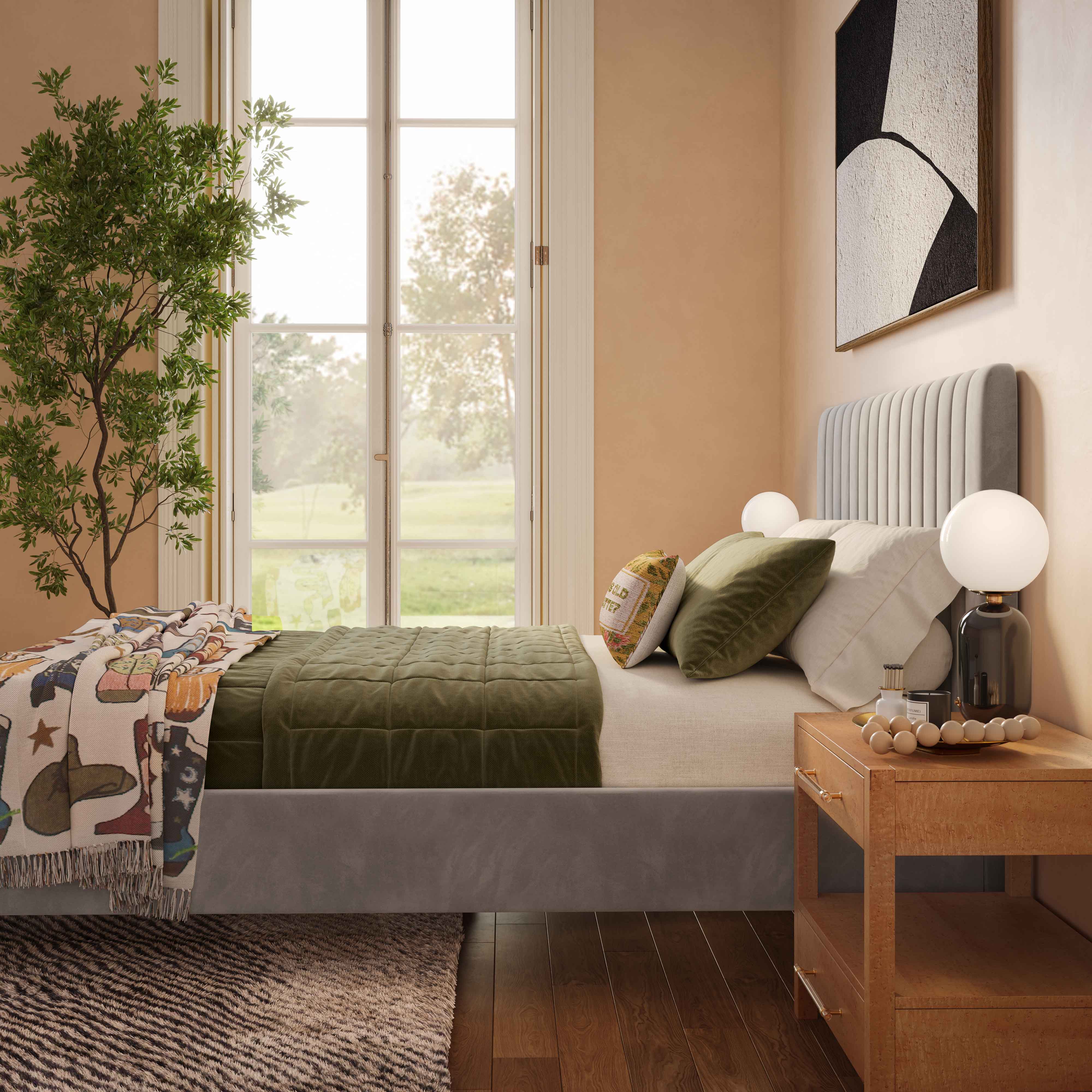 Angela Performance Velvet Bed - Image 32