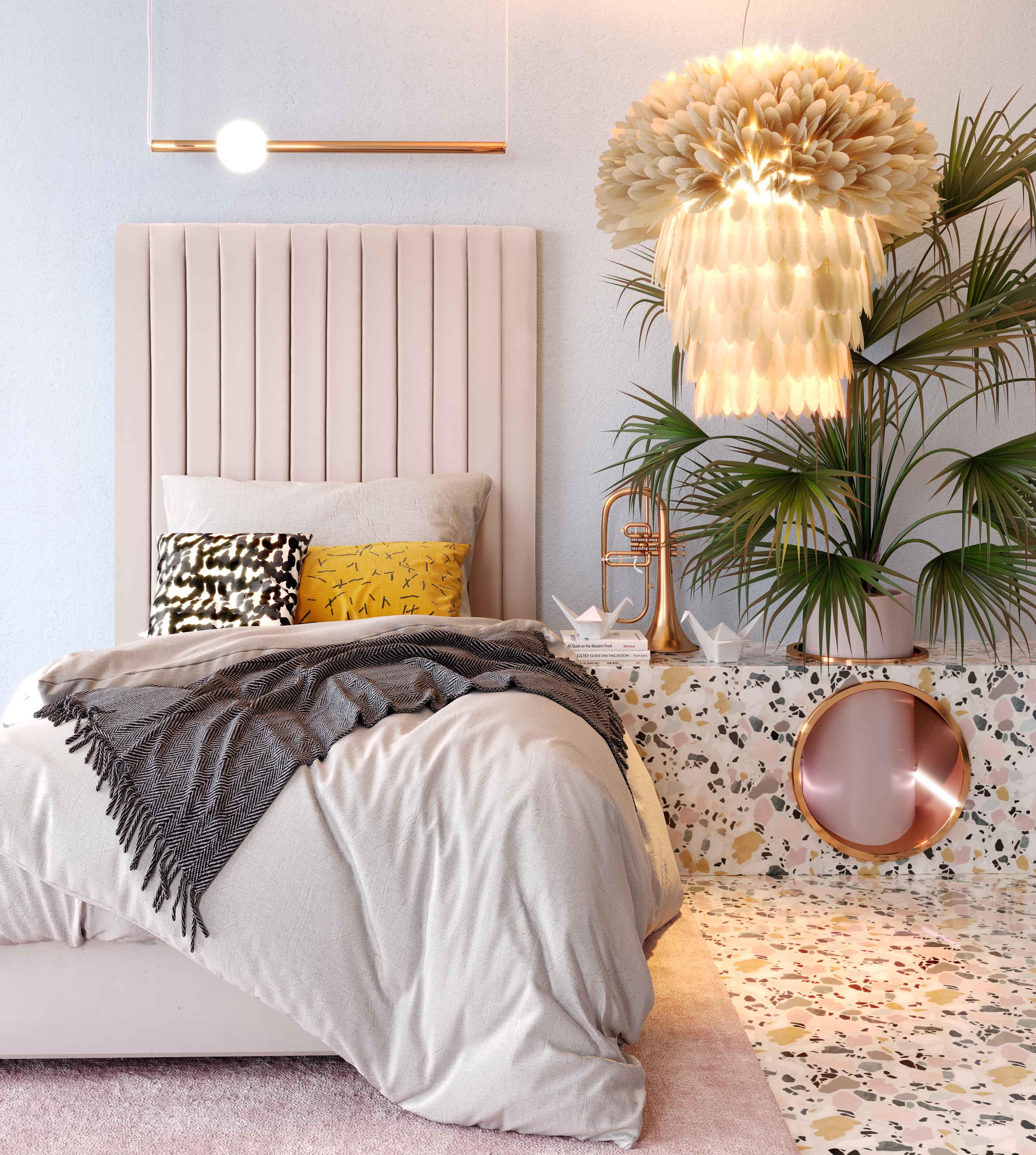 Arabelle Performance Velvet Bed - Image 38