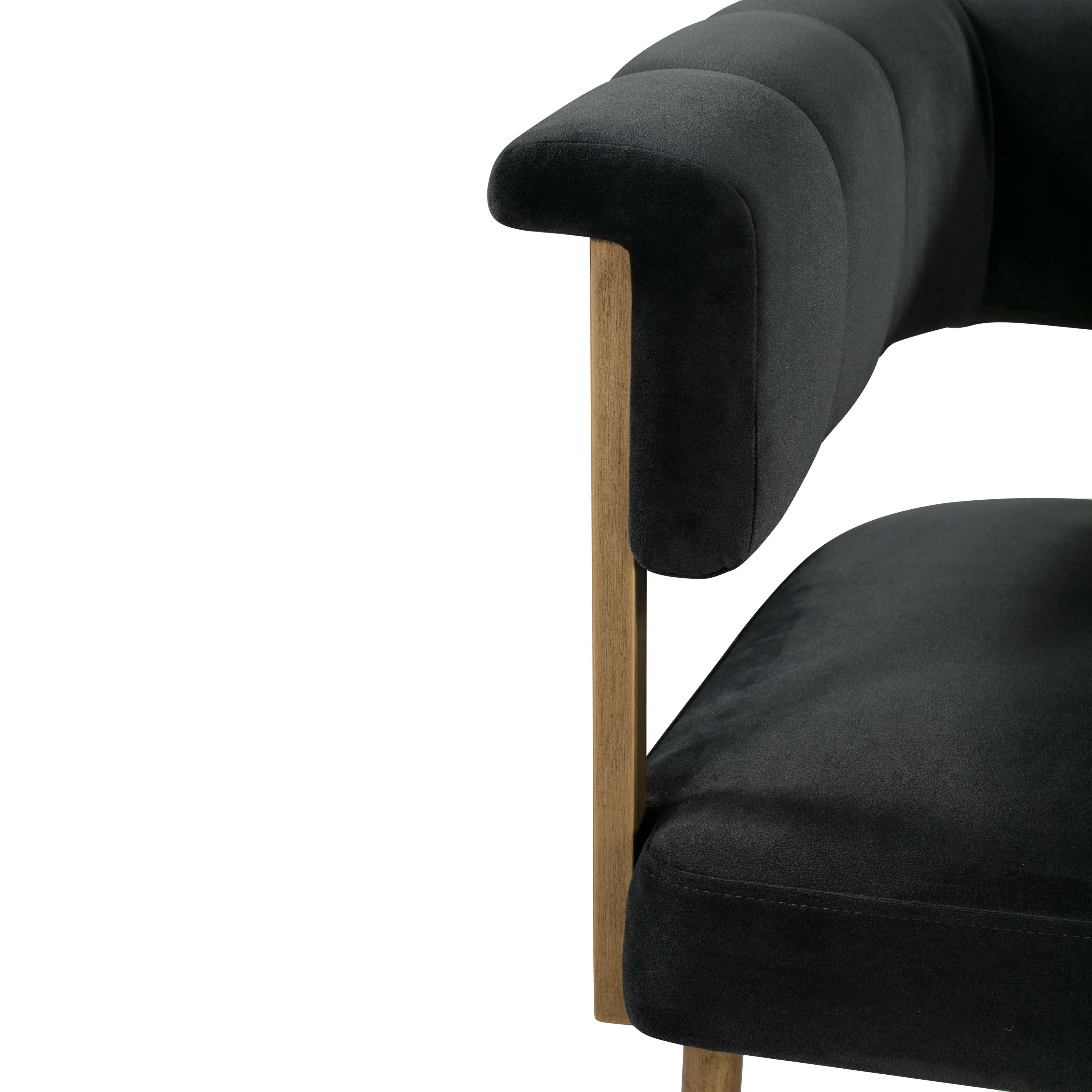 Astrid Performance Velvet Stool - Image 25