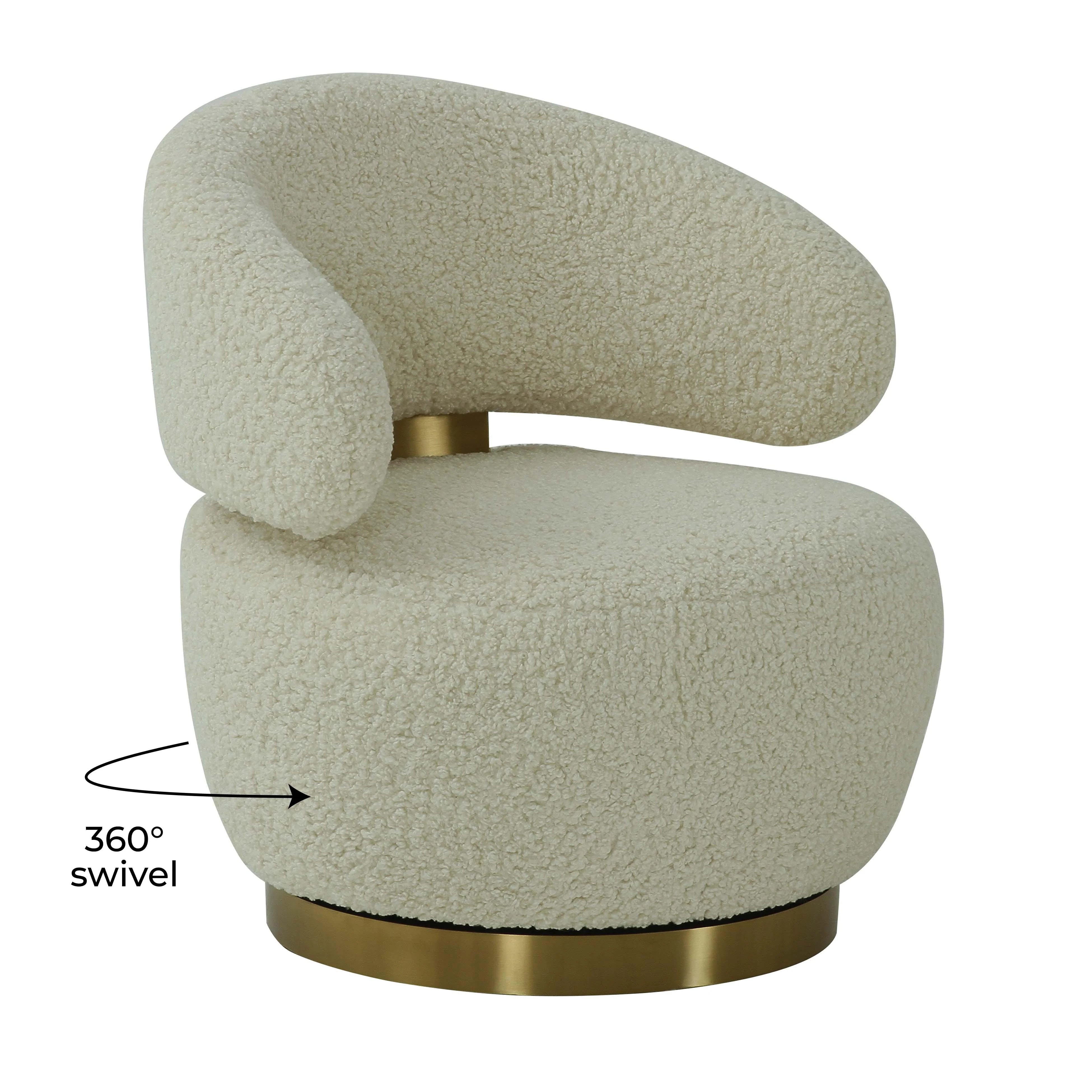 Austin Performance Fabric Swivel Accent Chair - Image 6