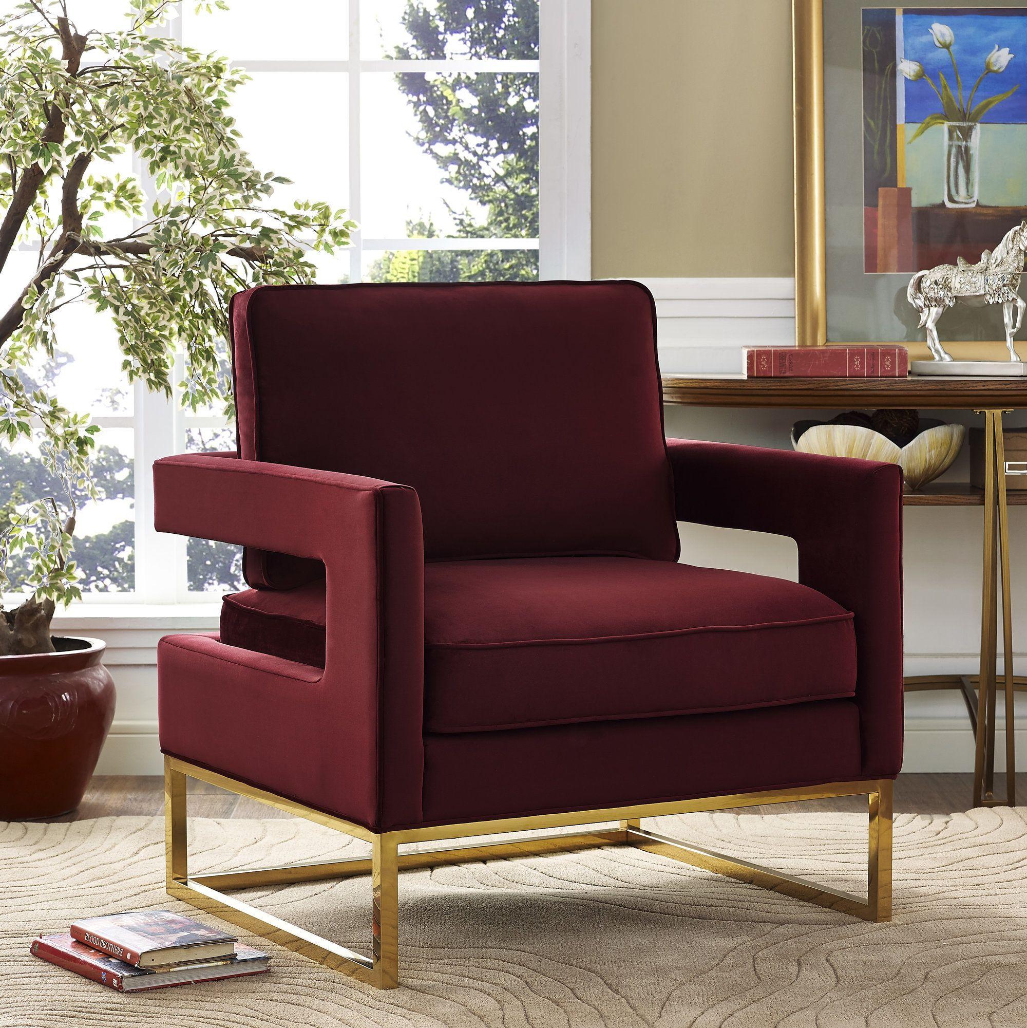 Avery Performance Velvet Accent Chair - Image 20