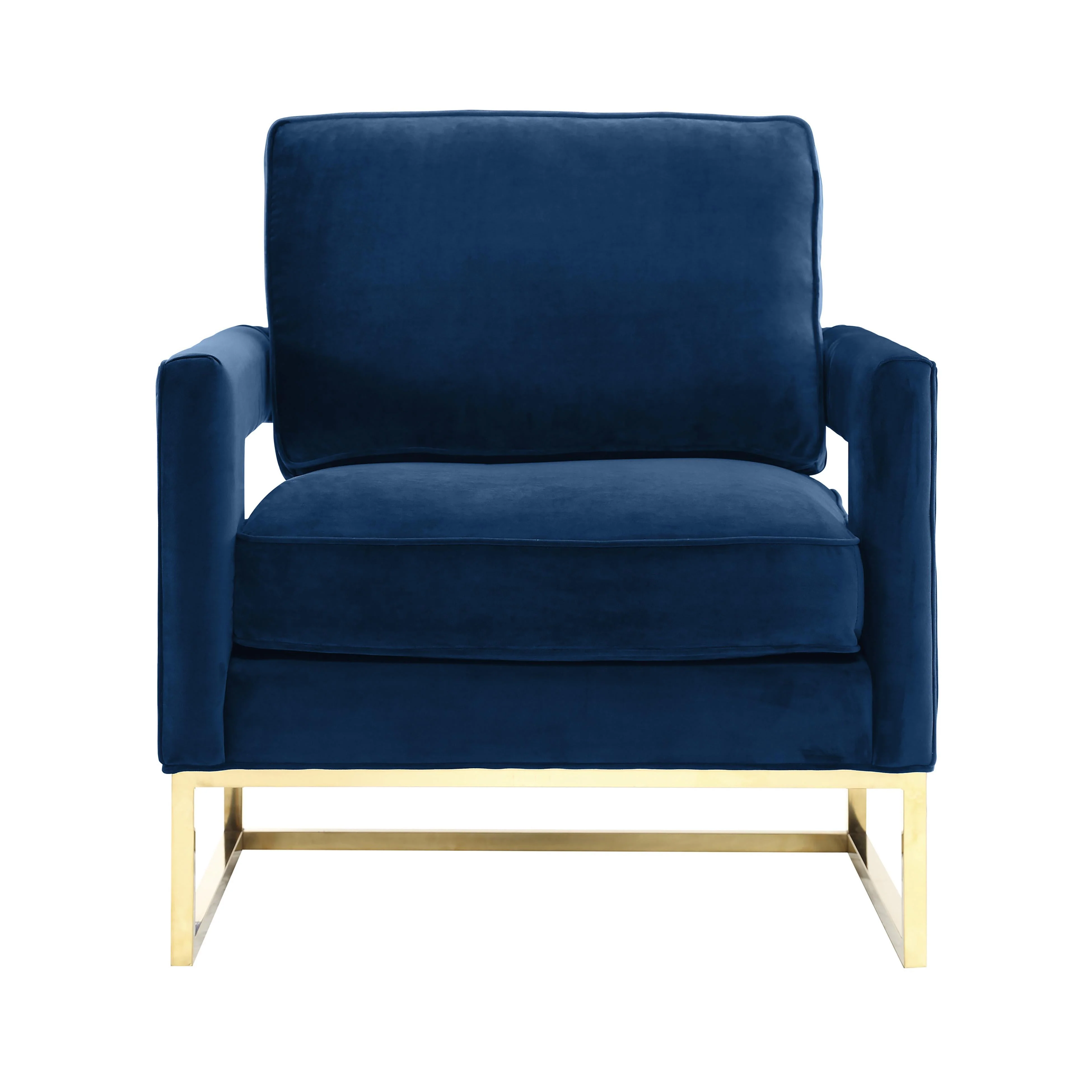 Avery Performance Velvet Accent Chair - Image 3