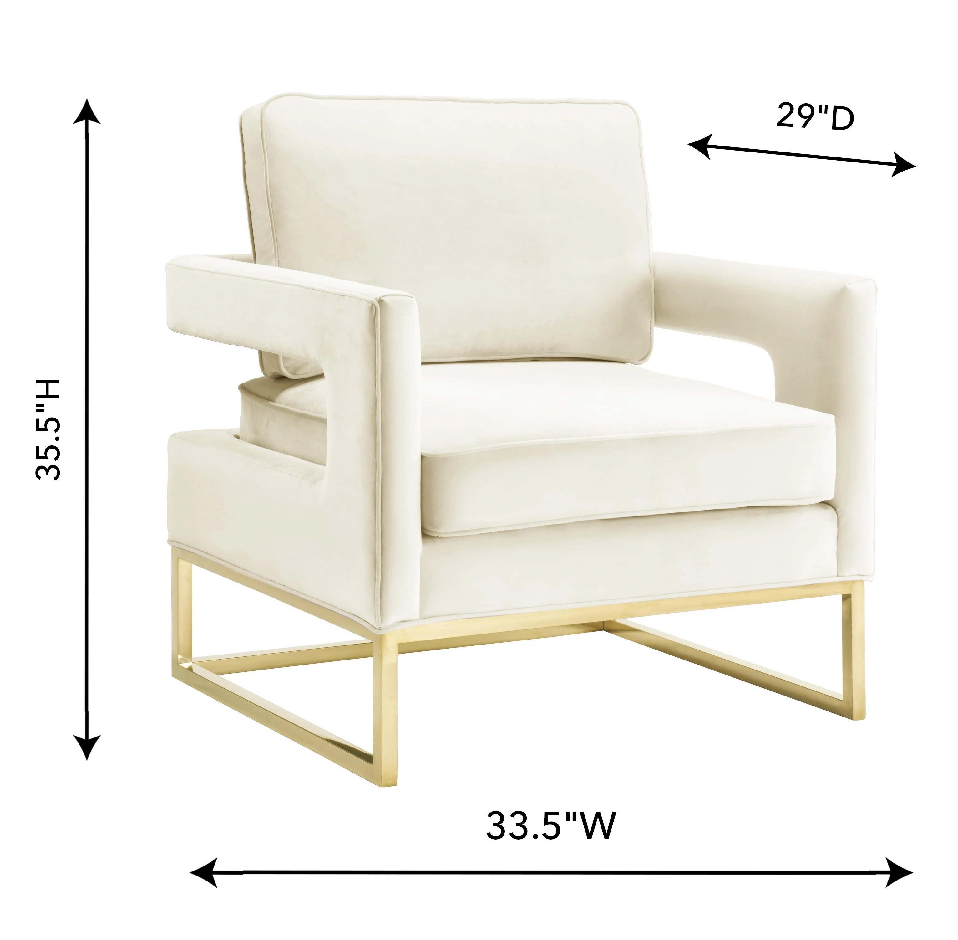 Avery Performance Velvet Accent Chair - Image 37