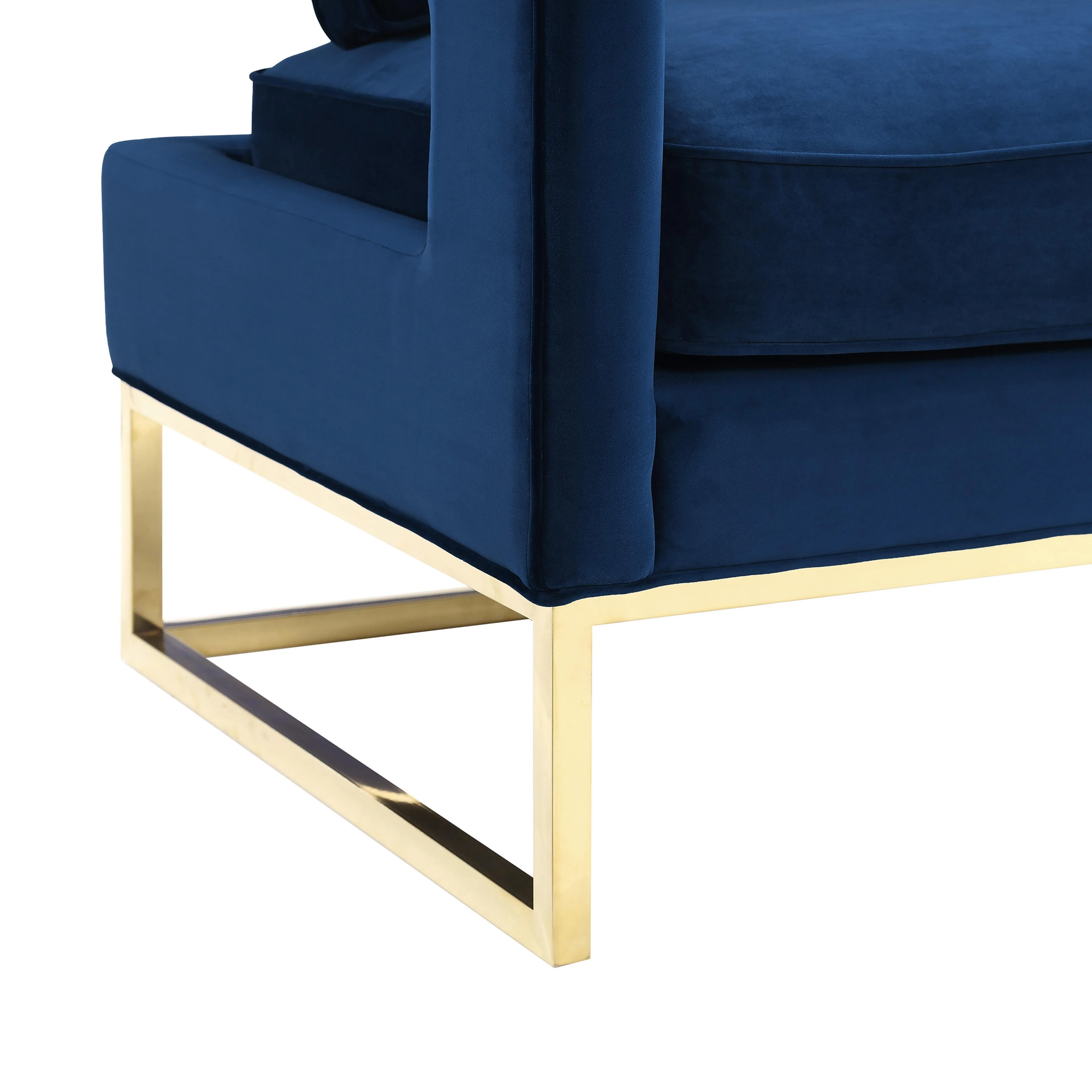 Avery Performance Velvet Accent Chair - Image 5