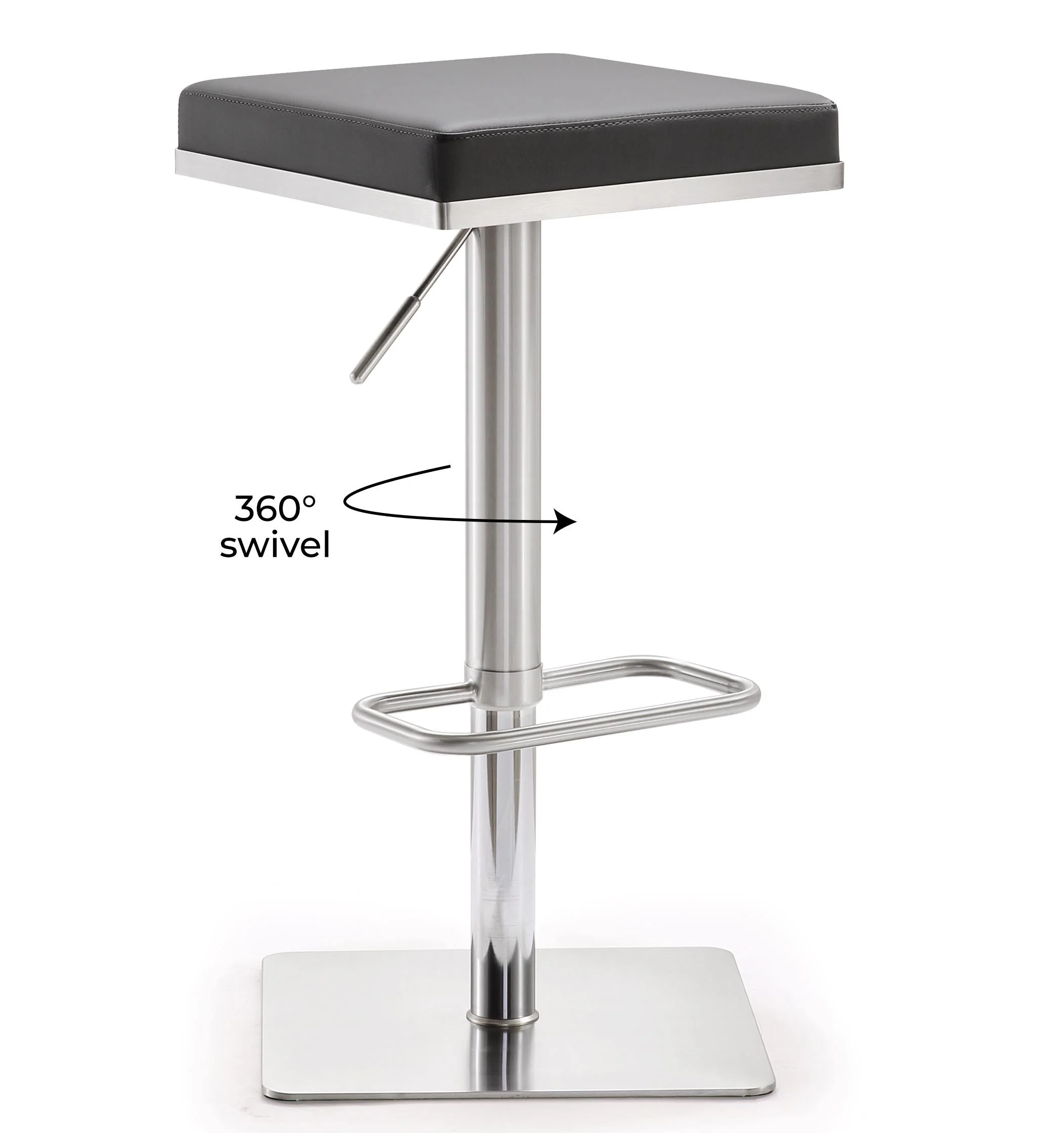 Bari Performance Vegan Leather Adjustable Stool - Image 26