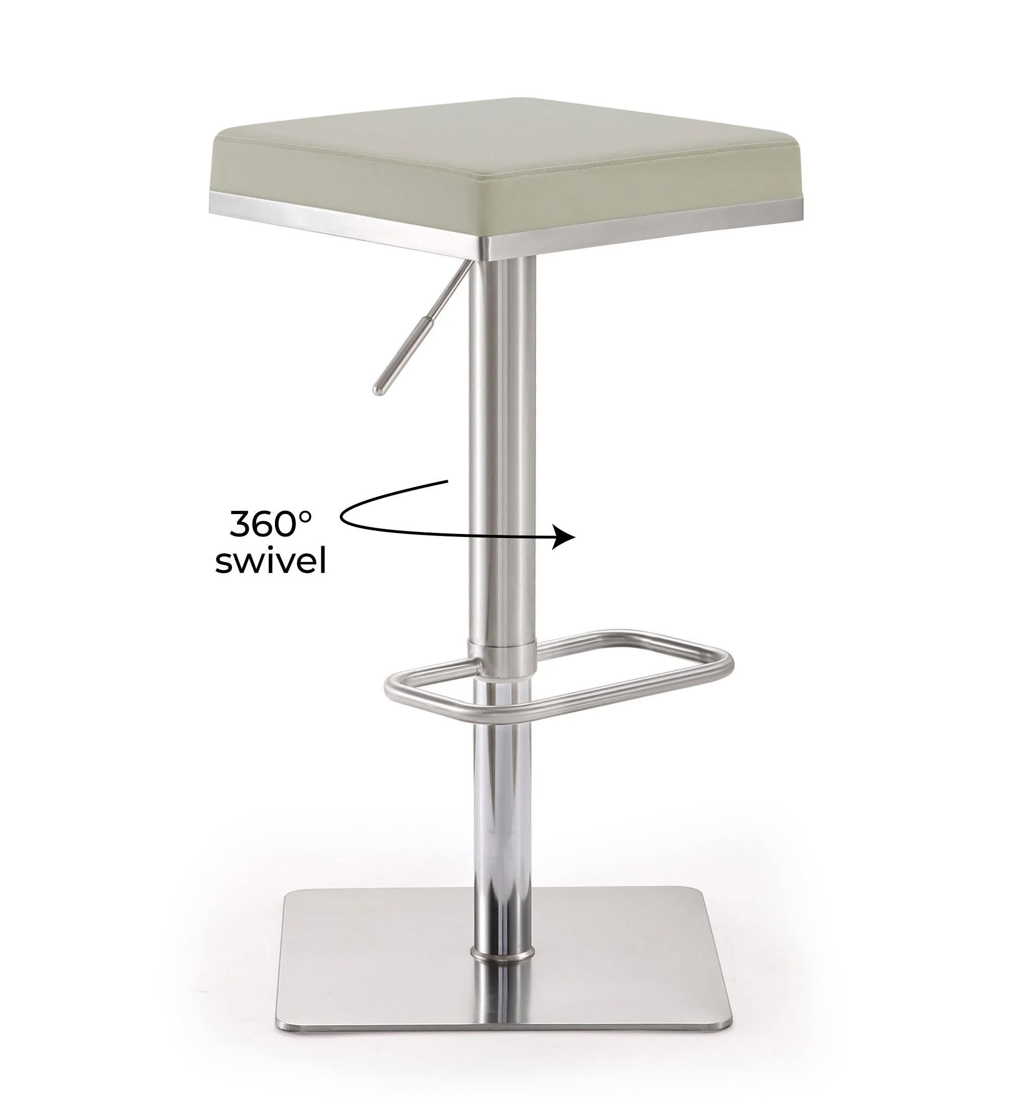 Bari Performance Vegan Leather Adjustable Stool - Image 7