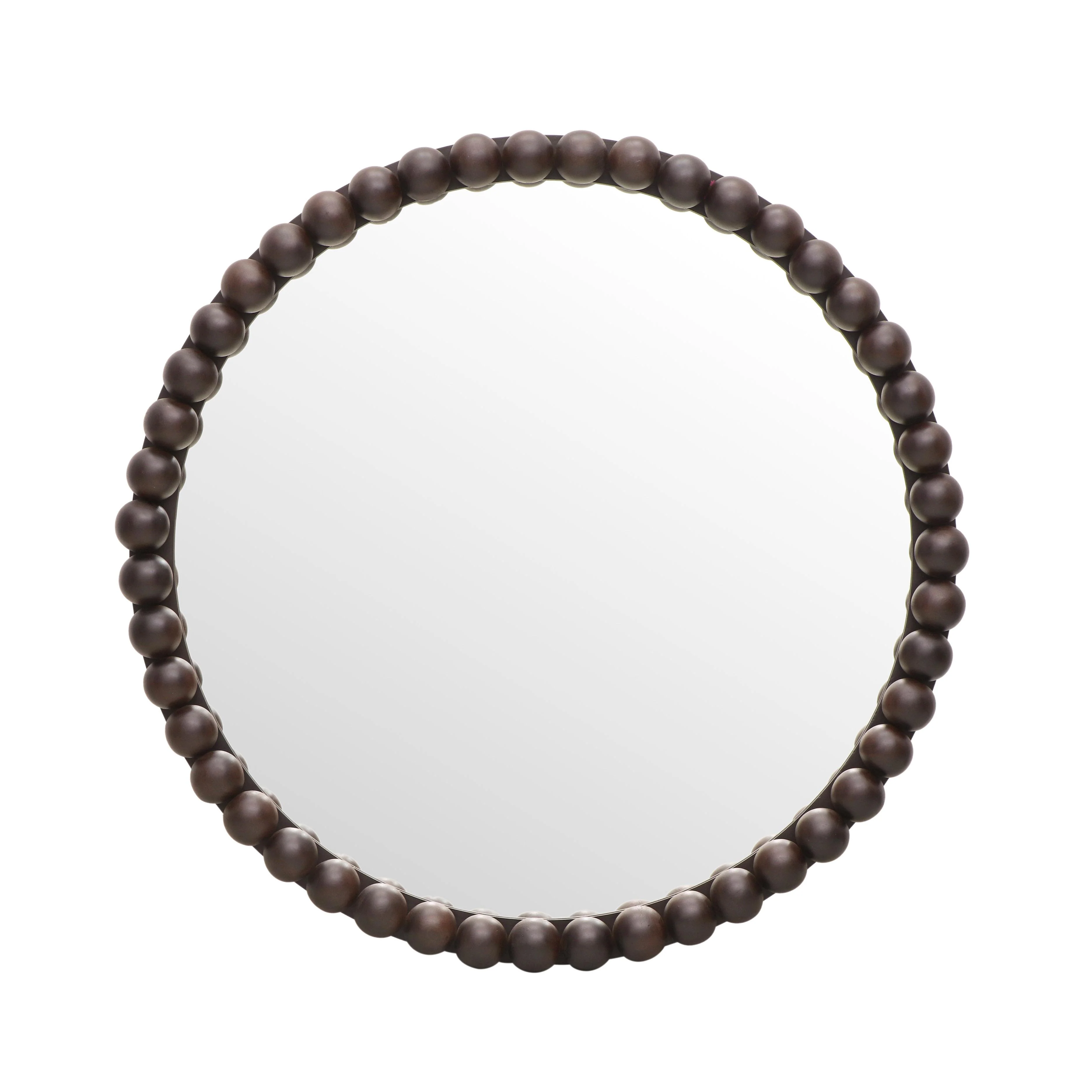 Baria 30" Wooden Round Wall Mirror - Image 13