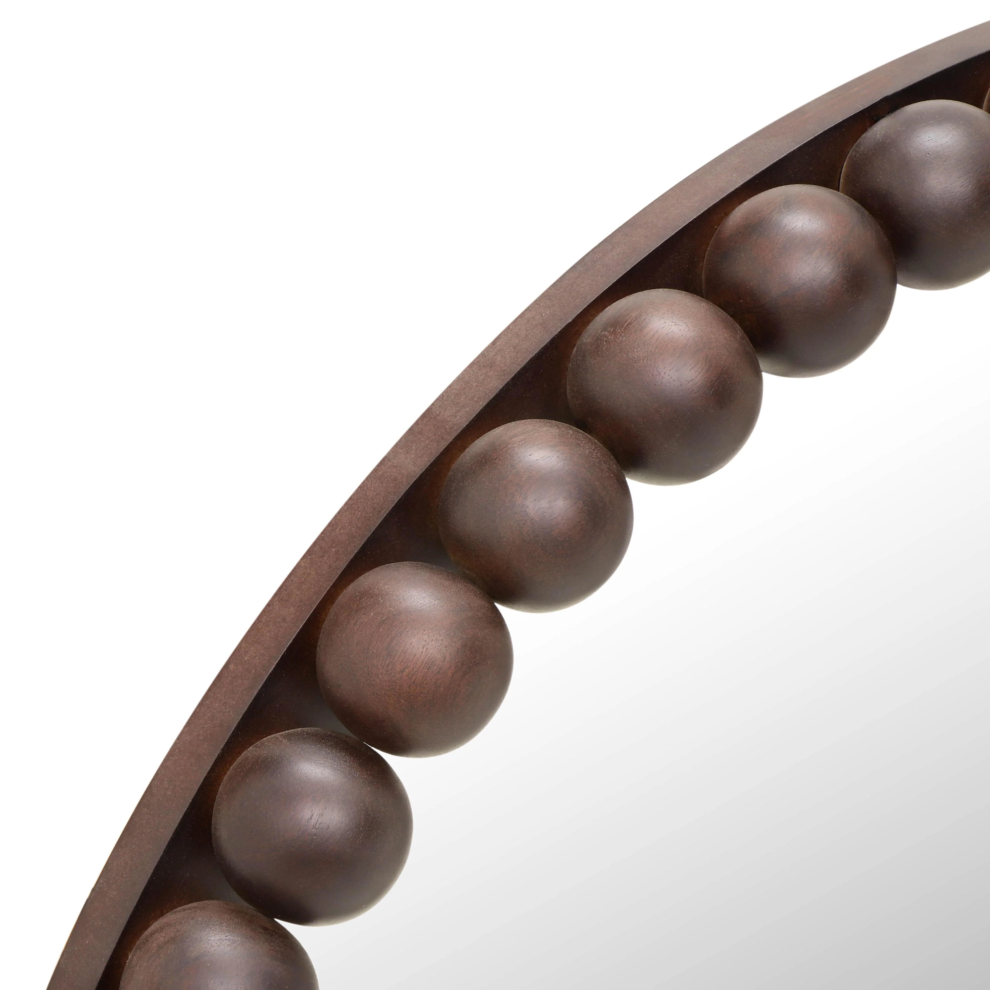 Baria 30" Wooden Round Wall Mirror - Image 17