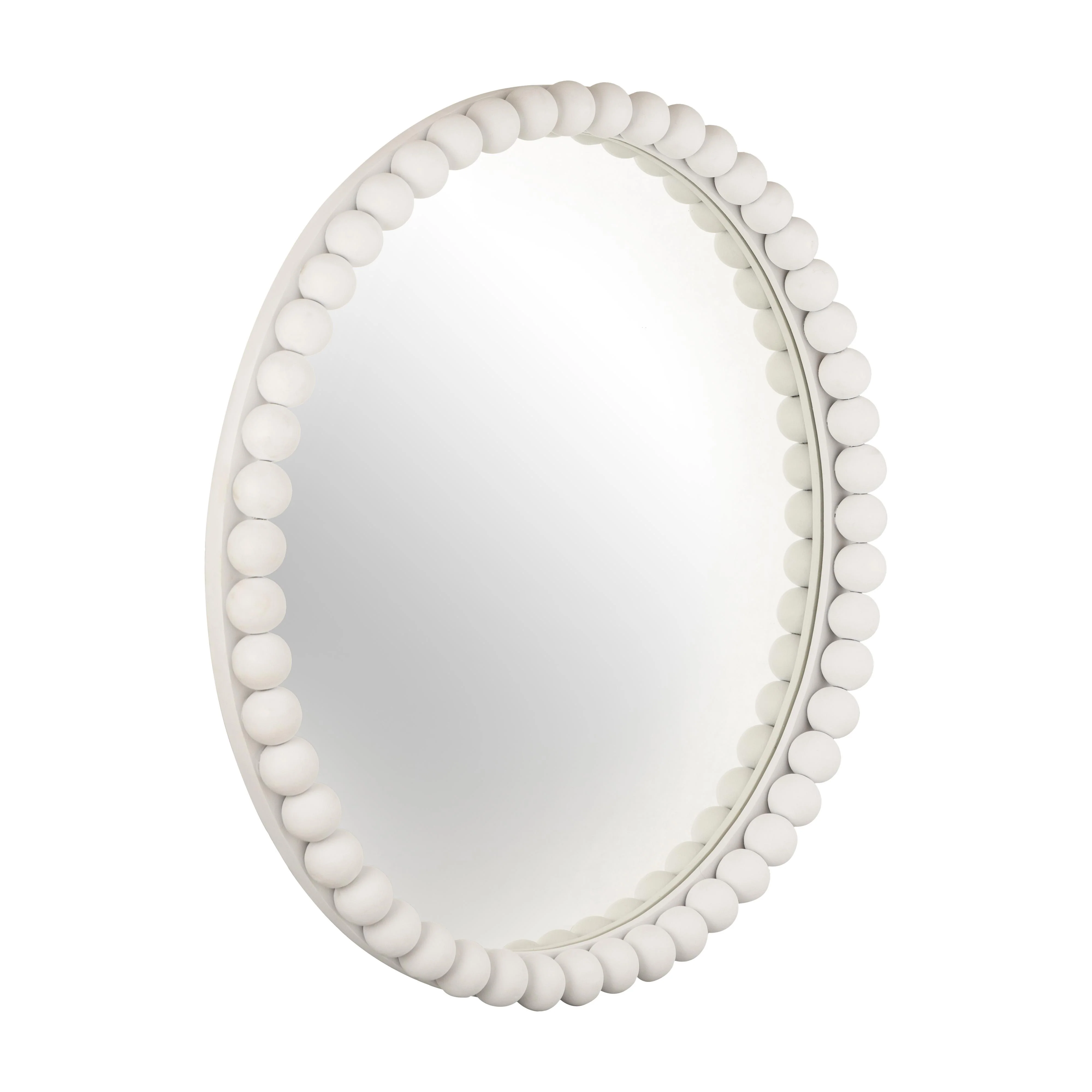 Baria 30" Wooden Round Wall Mirror - Image 3