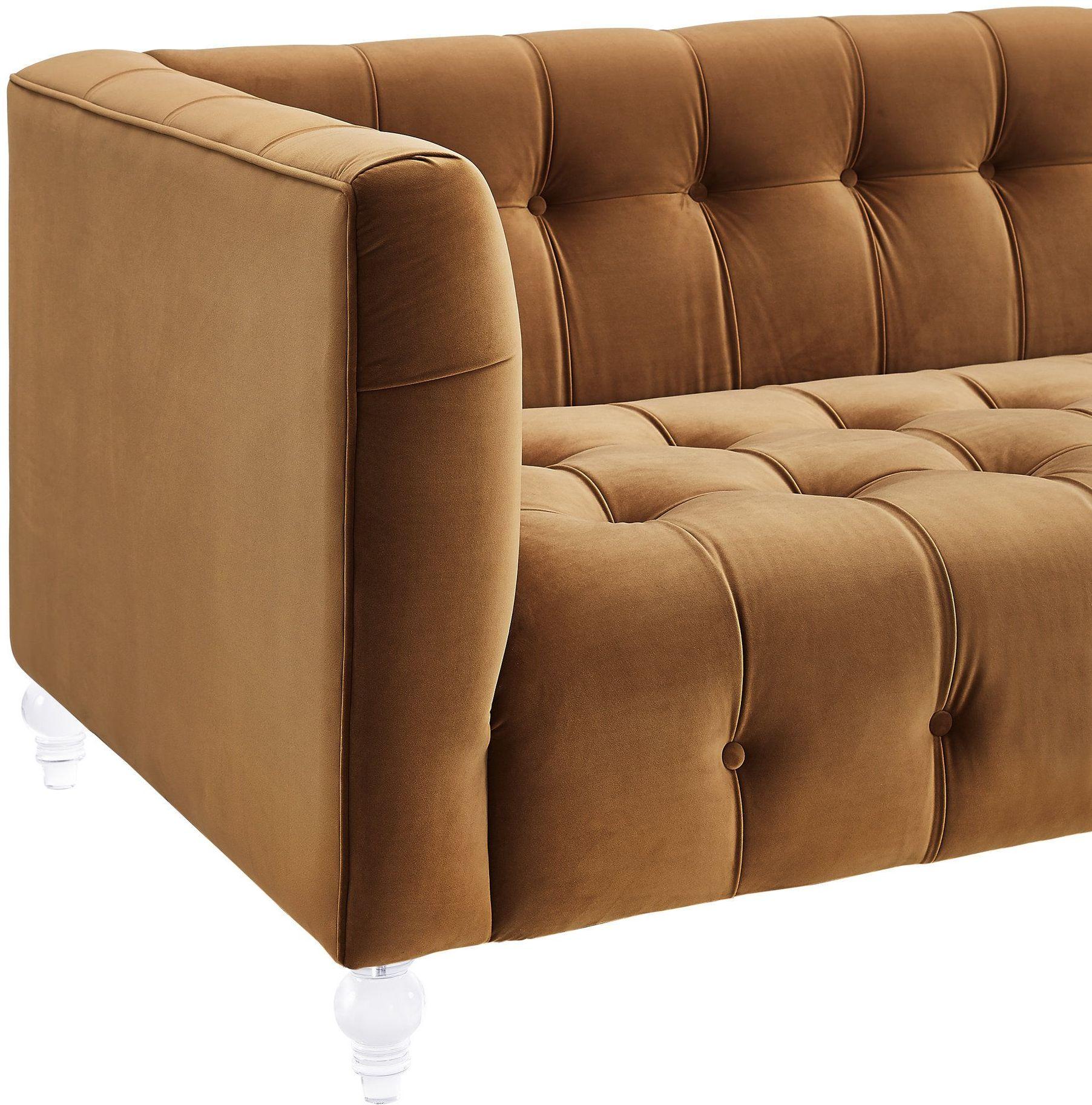 Bea 90.6" Performance Velvet Tufted Sofa - Image 17