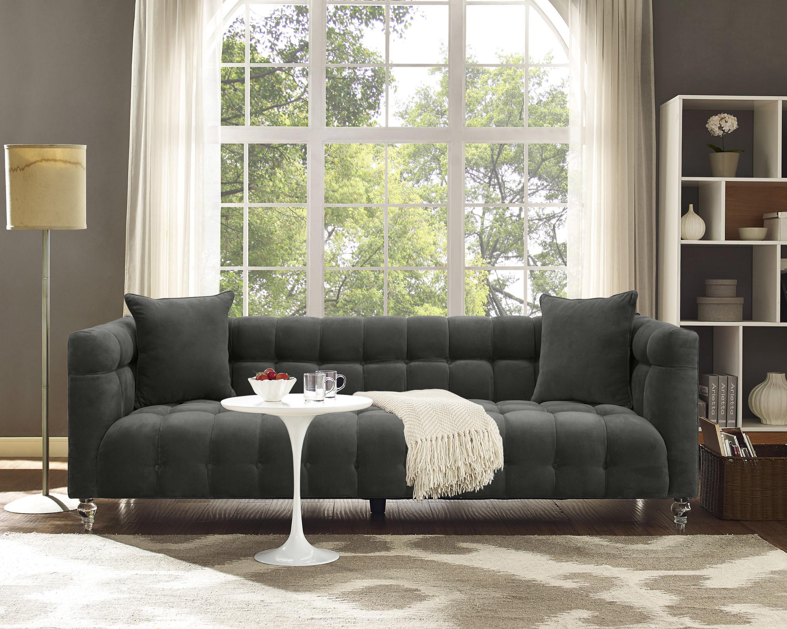 Bea 90.6" Performance Velvet Tufted Sofa - Image 20