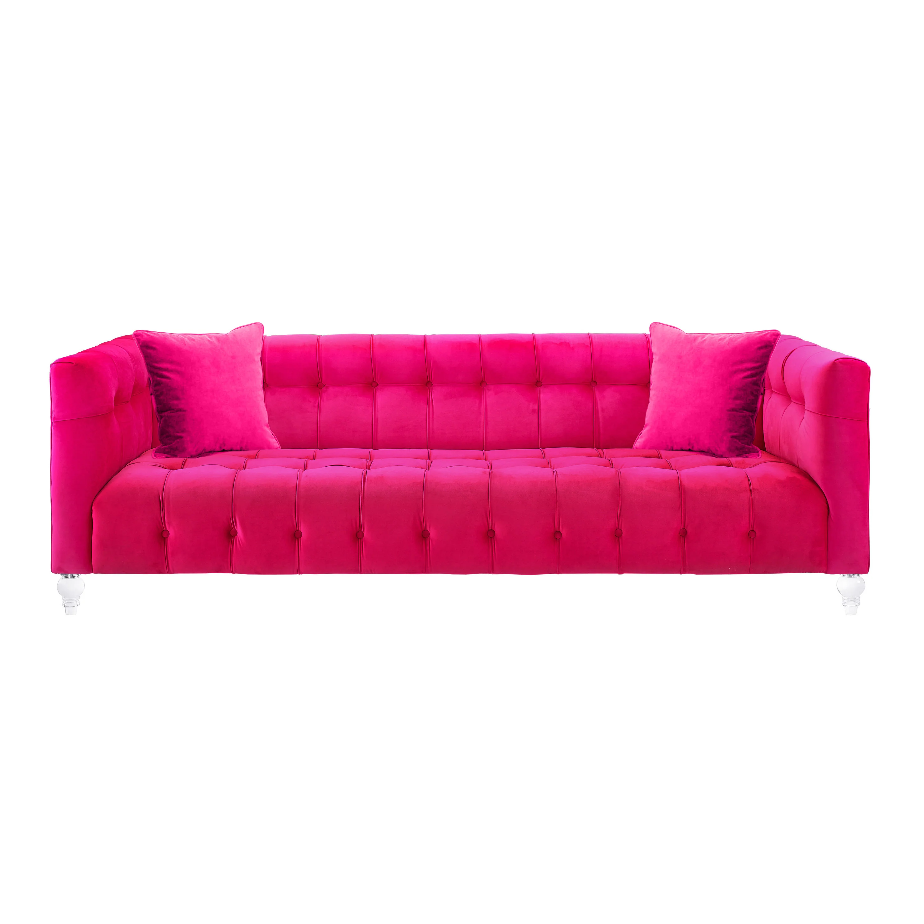 Bea 90.6" Performance Velvet Tufted Sofa - Image 7