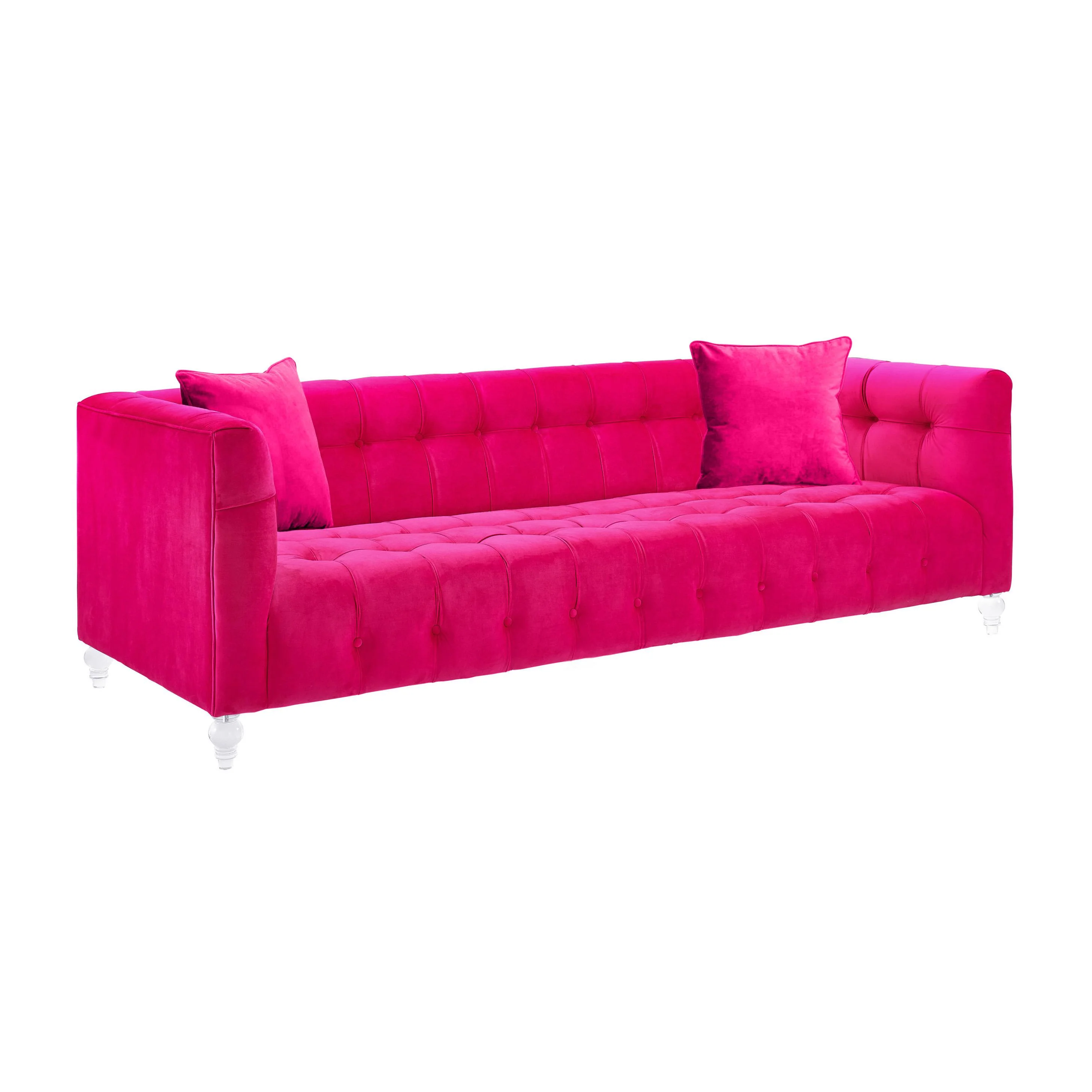 Bea 90.6" Performance Velvet Tufted Sofa - Image 9