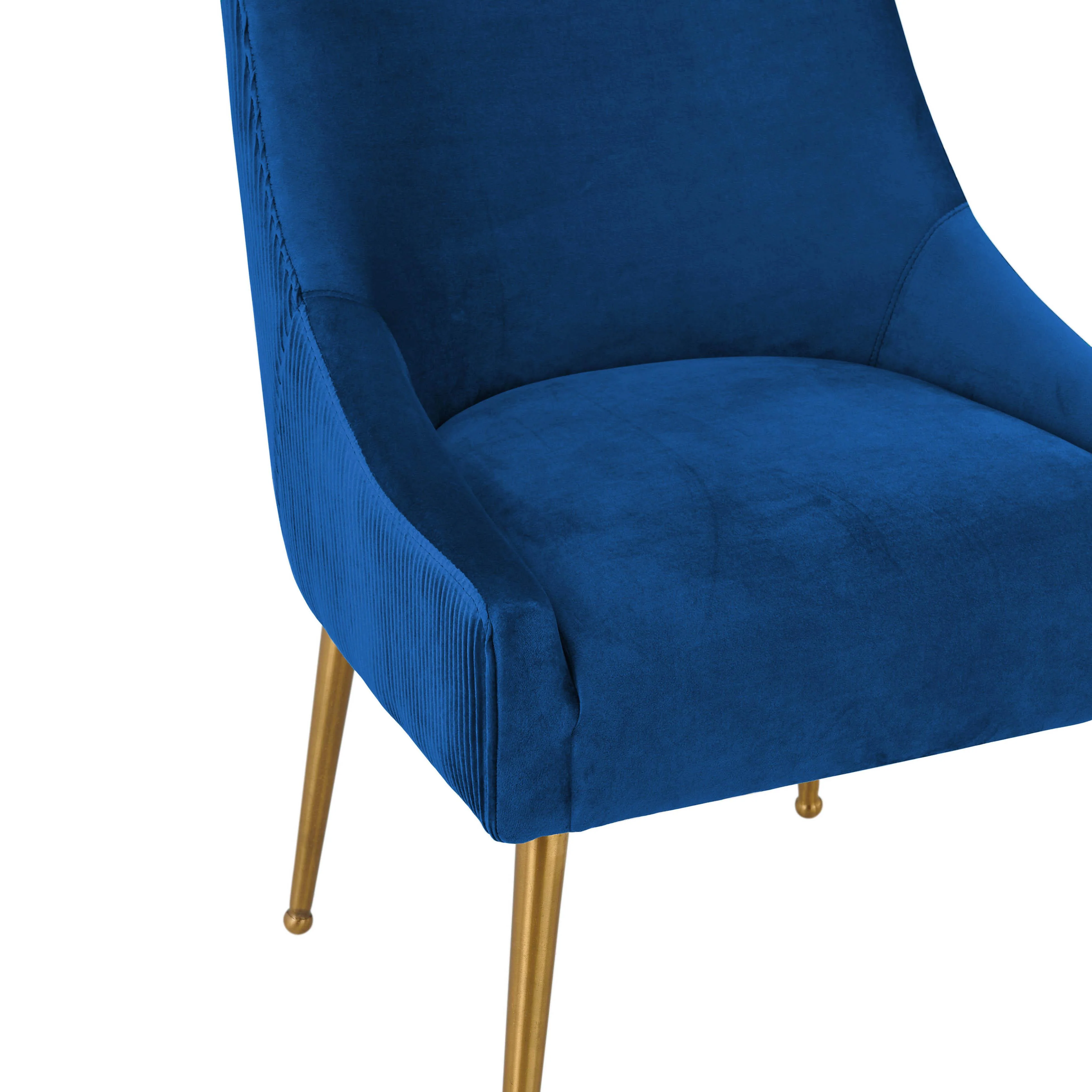 Beatrix Pleated Performance Velvet Dining Chair - Image 13