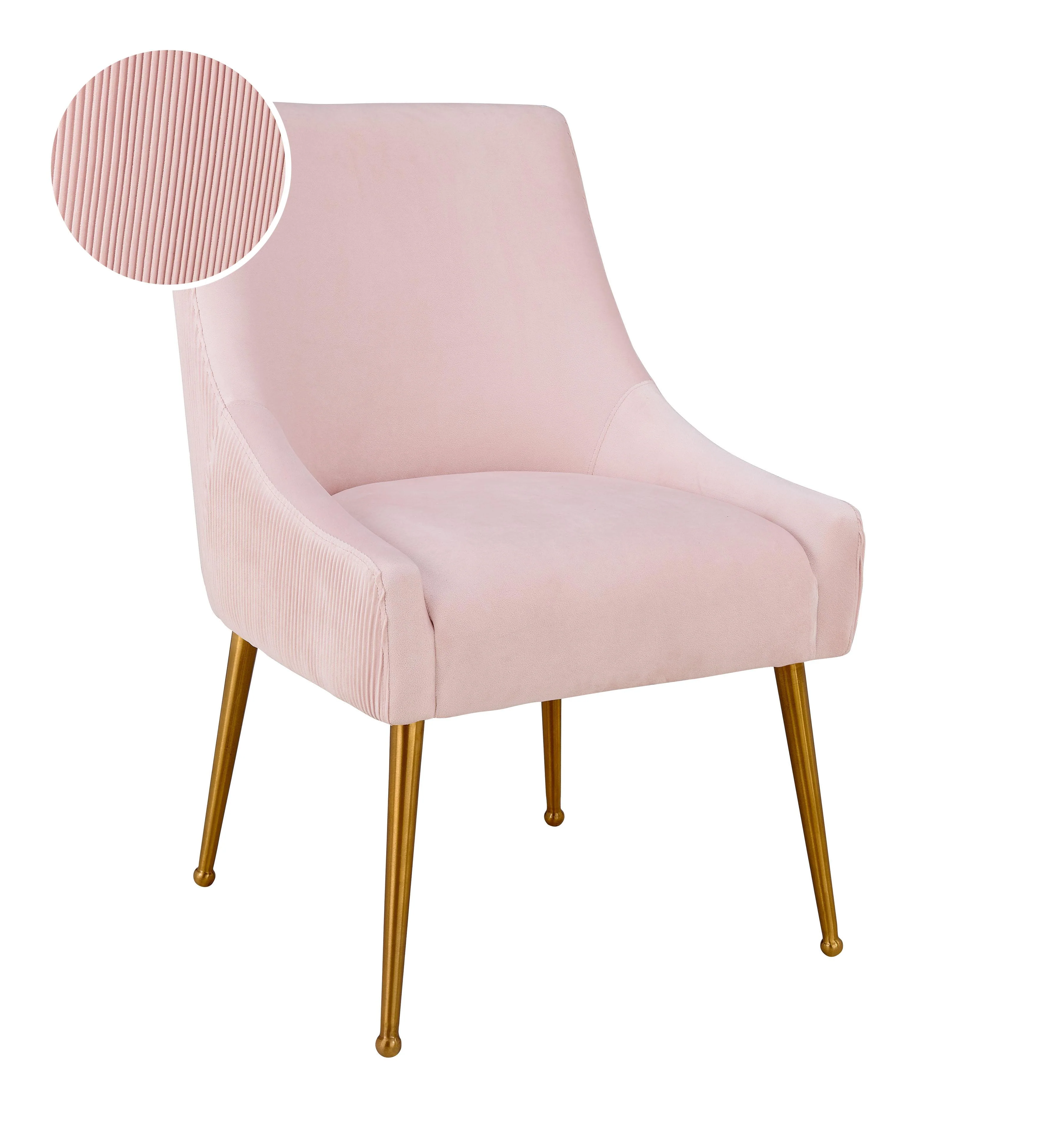 Beatrix Pleated Performance Velvet Dining Chair - Image 23