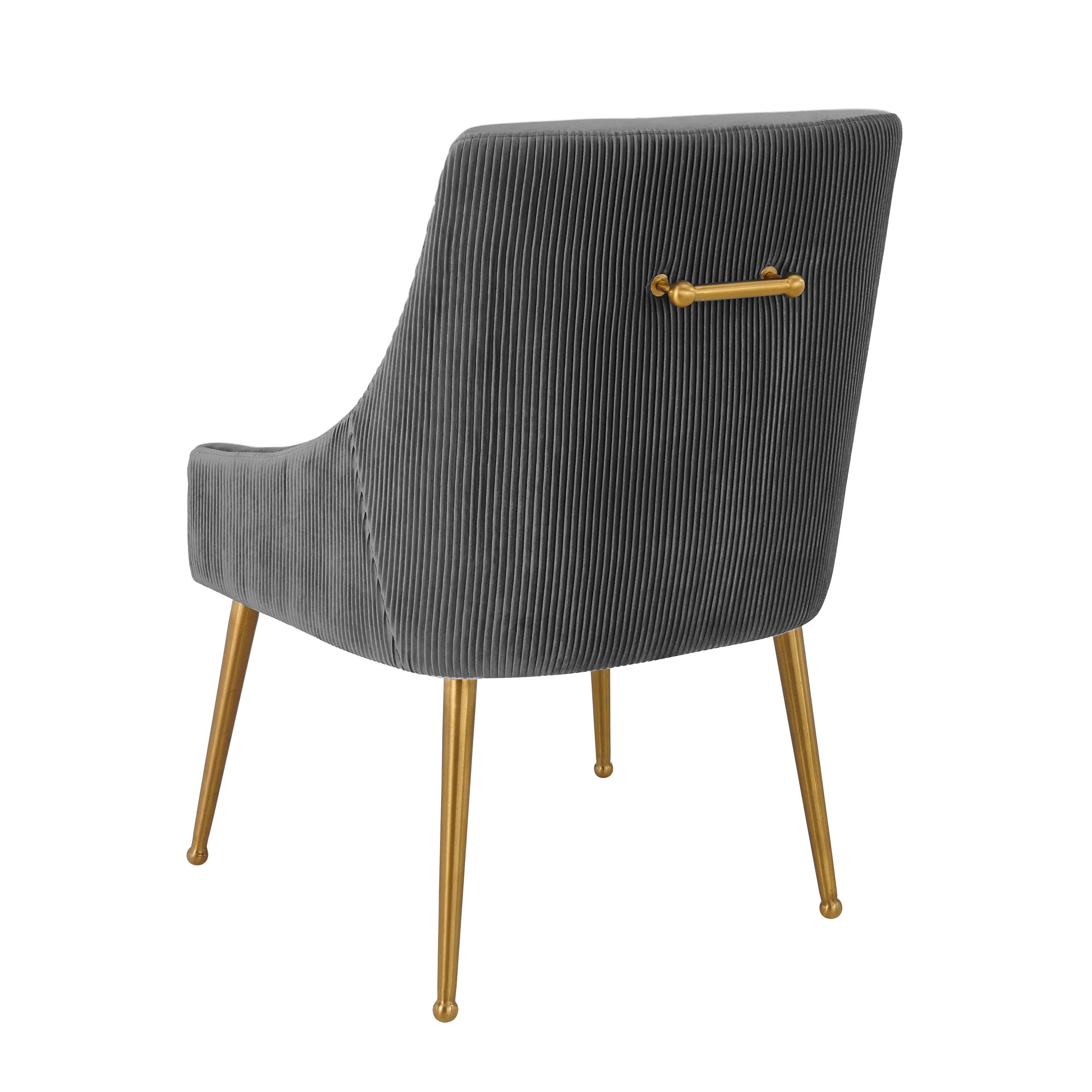 Beatrix Pleated Performance Velvet Dining Chair - Image 4