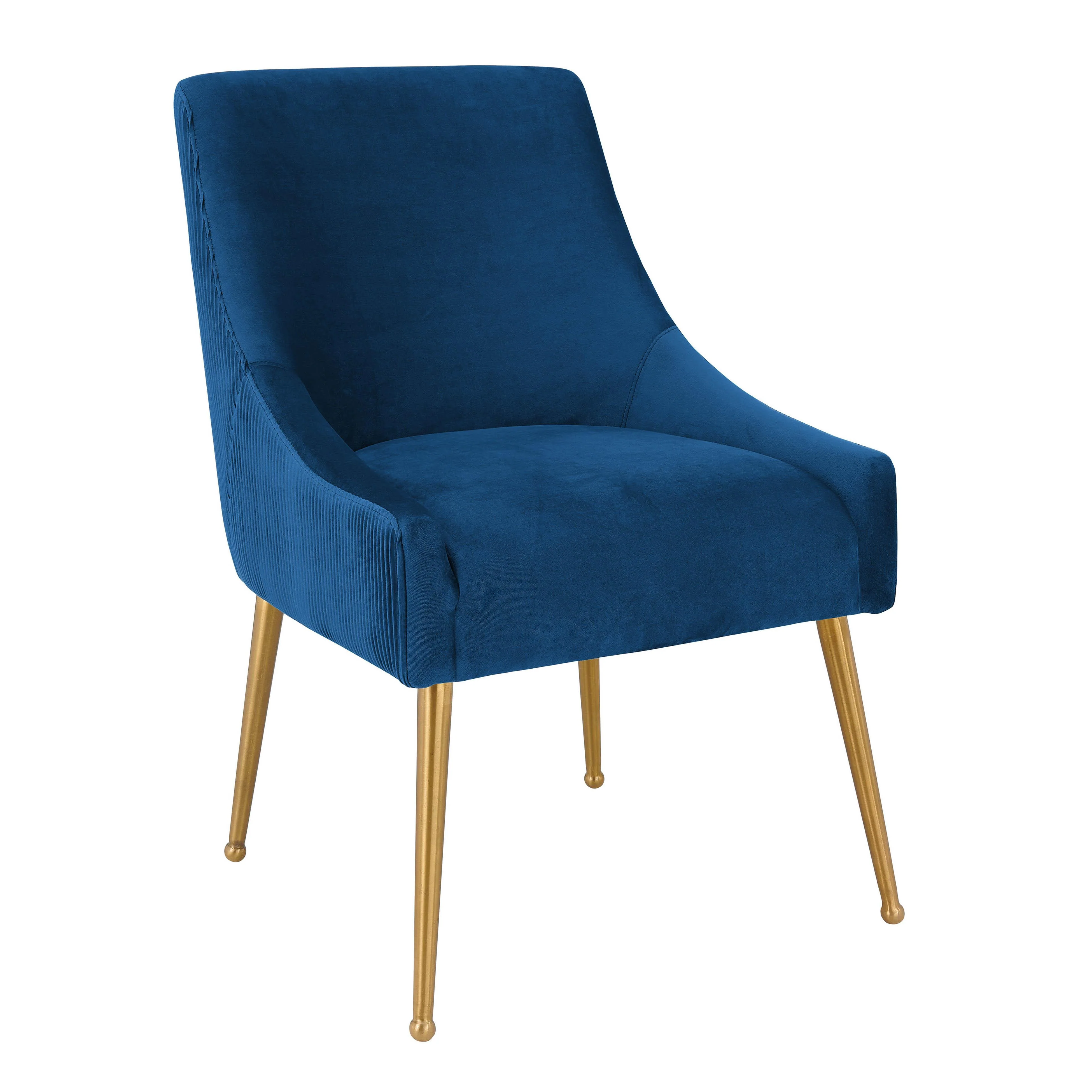 Beatrix Pleated Performance Velvet Dining Chair - Image 9