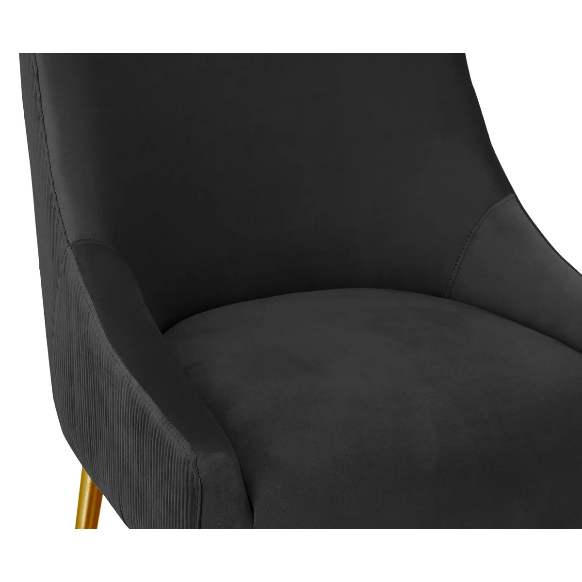 Beatrix Pleated Performance Velvet Stool - Image 35