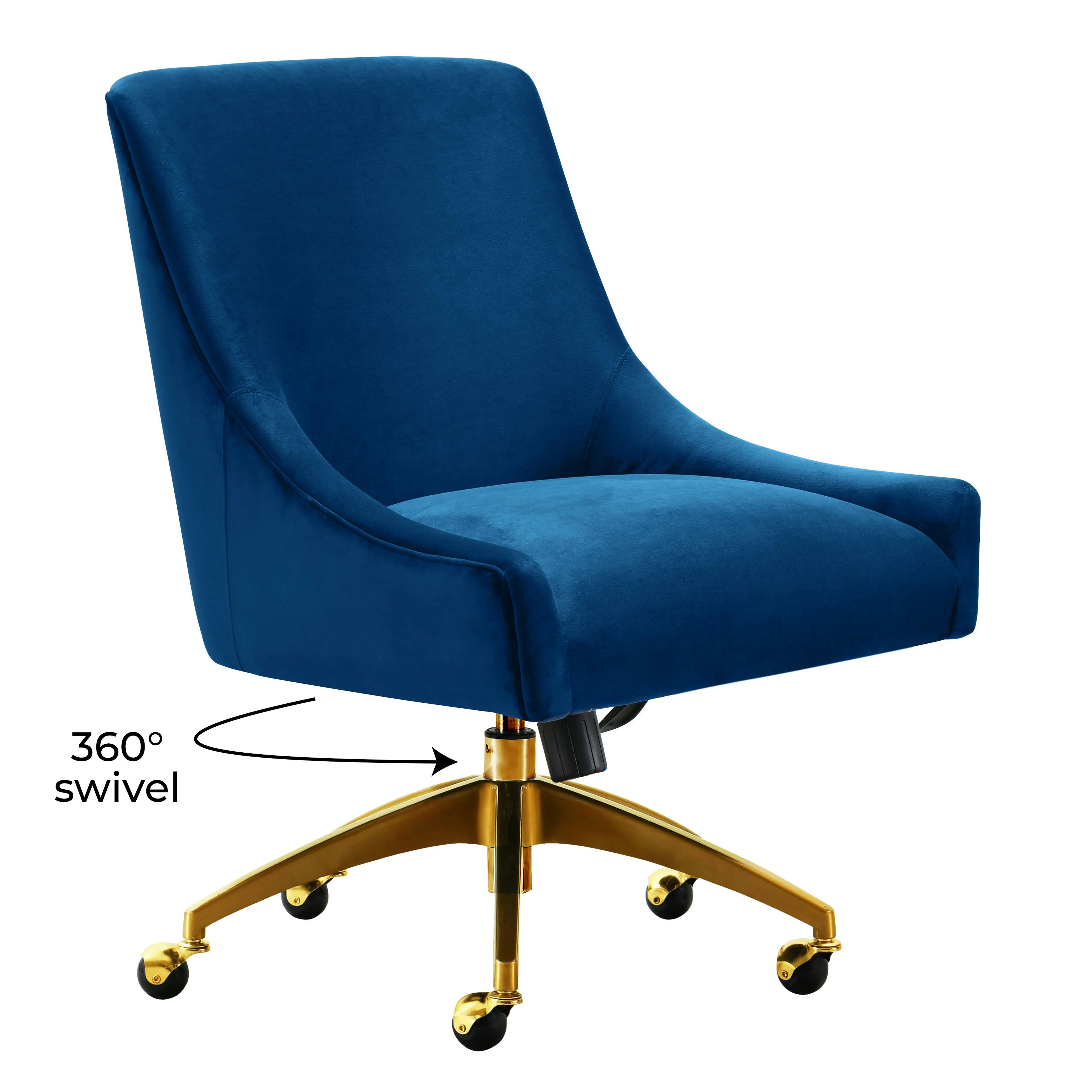 Beatrix Performance Velvet Office Swivel Chair - Image 21
