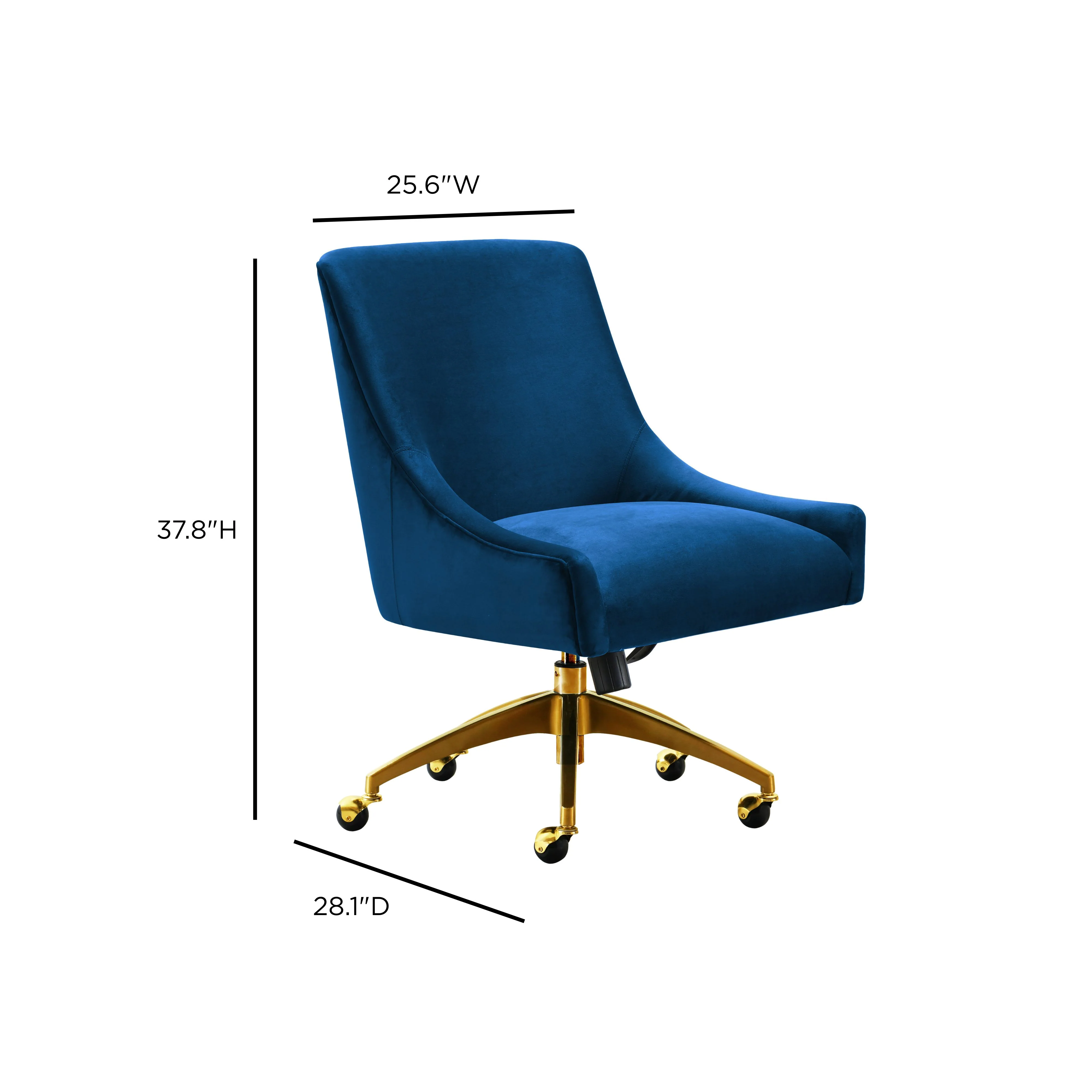 Beatrix Performance Velvet Office Swivel Chair - Image 22