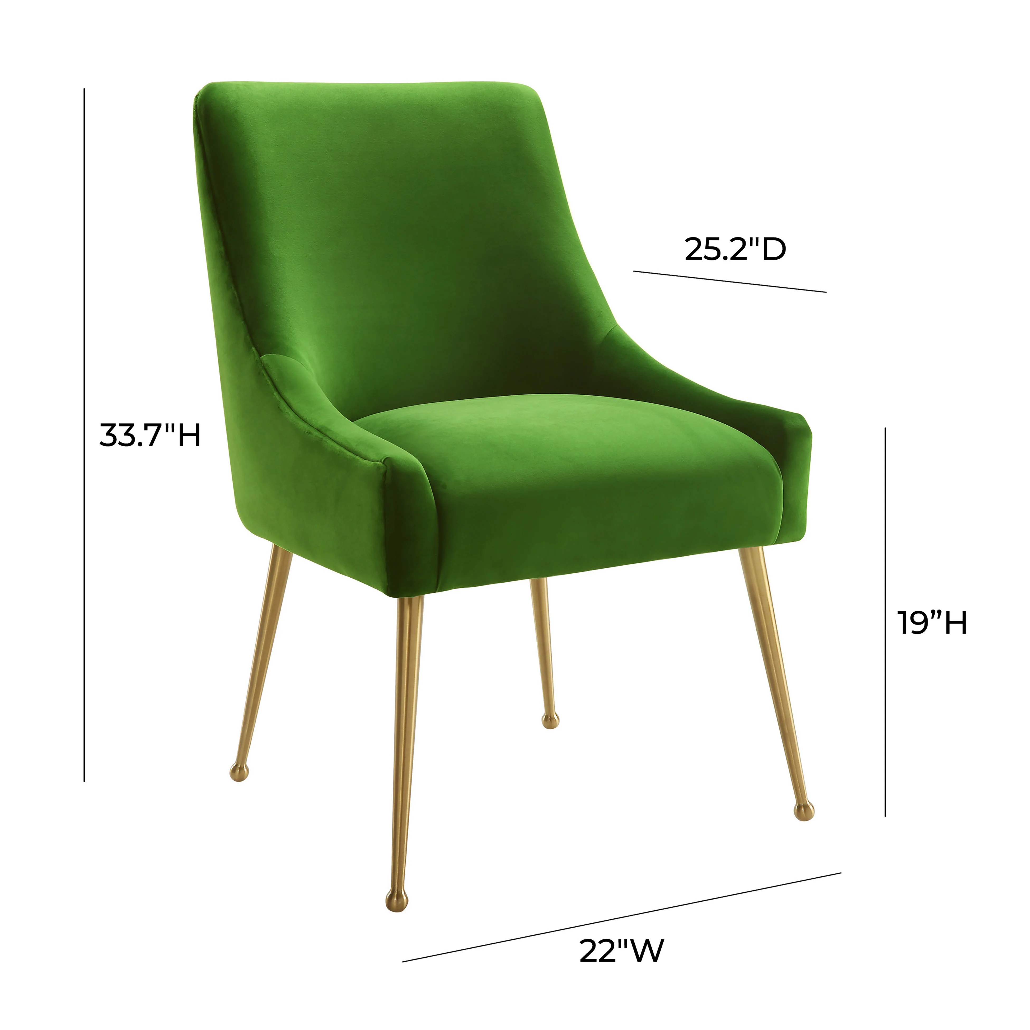 Beatrix Performance Velvet Dining Chair - Image 23