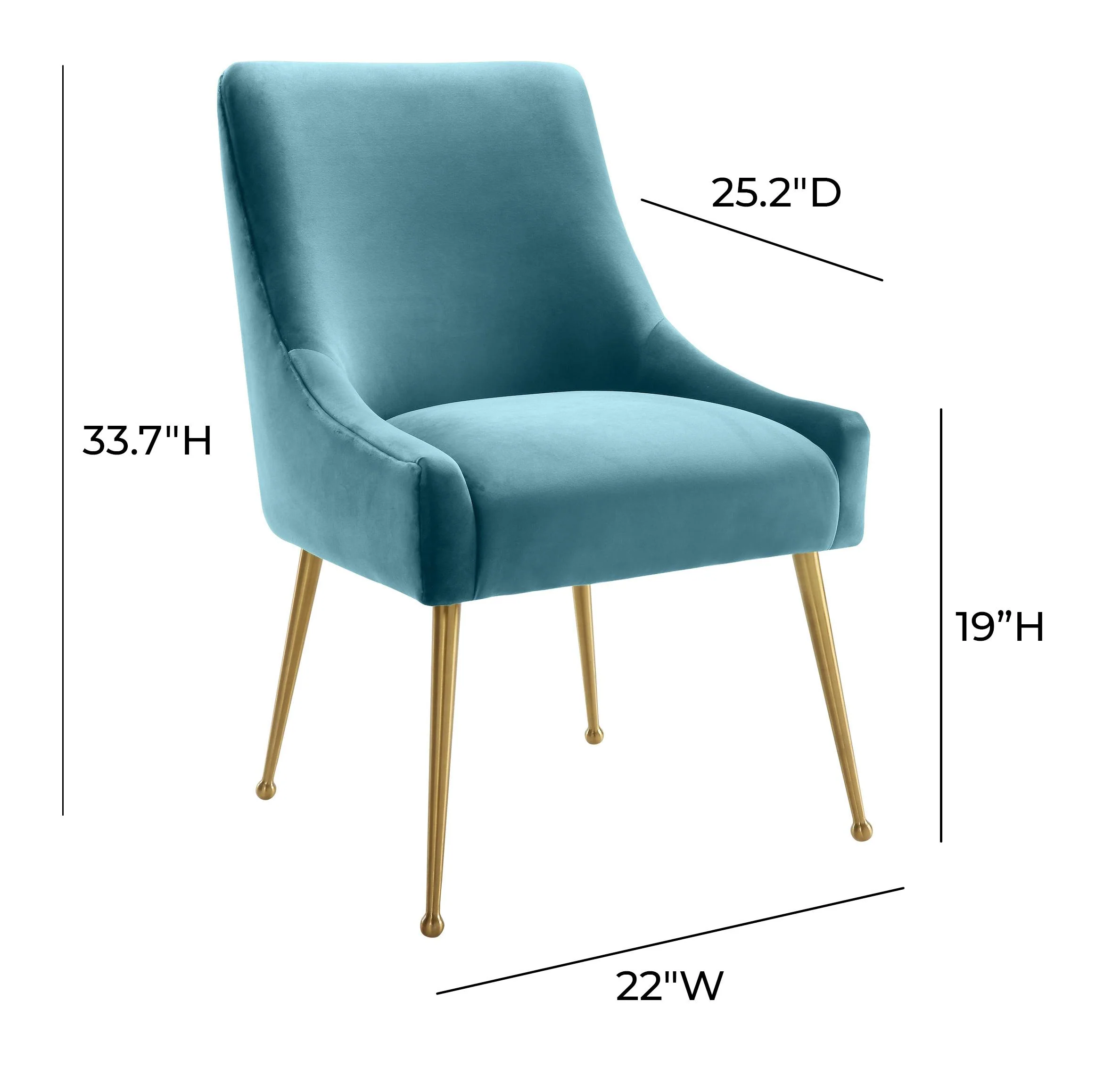 Beatrix Performance Velvet Dining Chair - Image 37