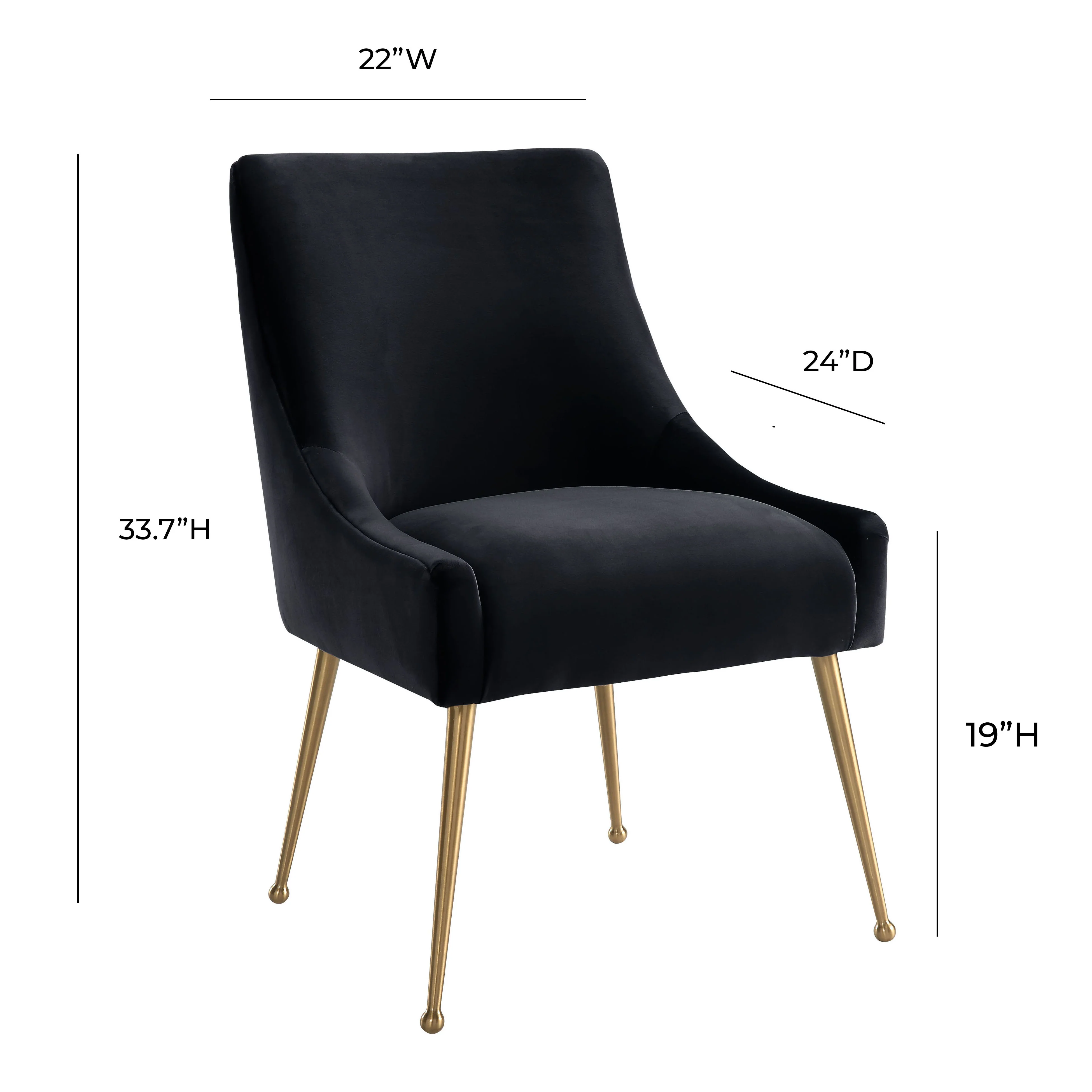 Beatrix Performance Velvet Dining Chair - Image 43