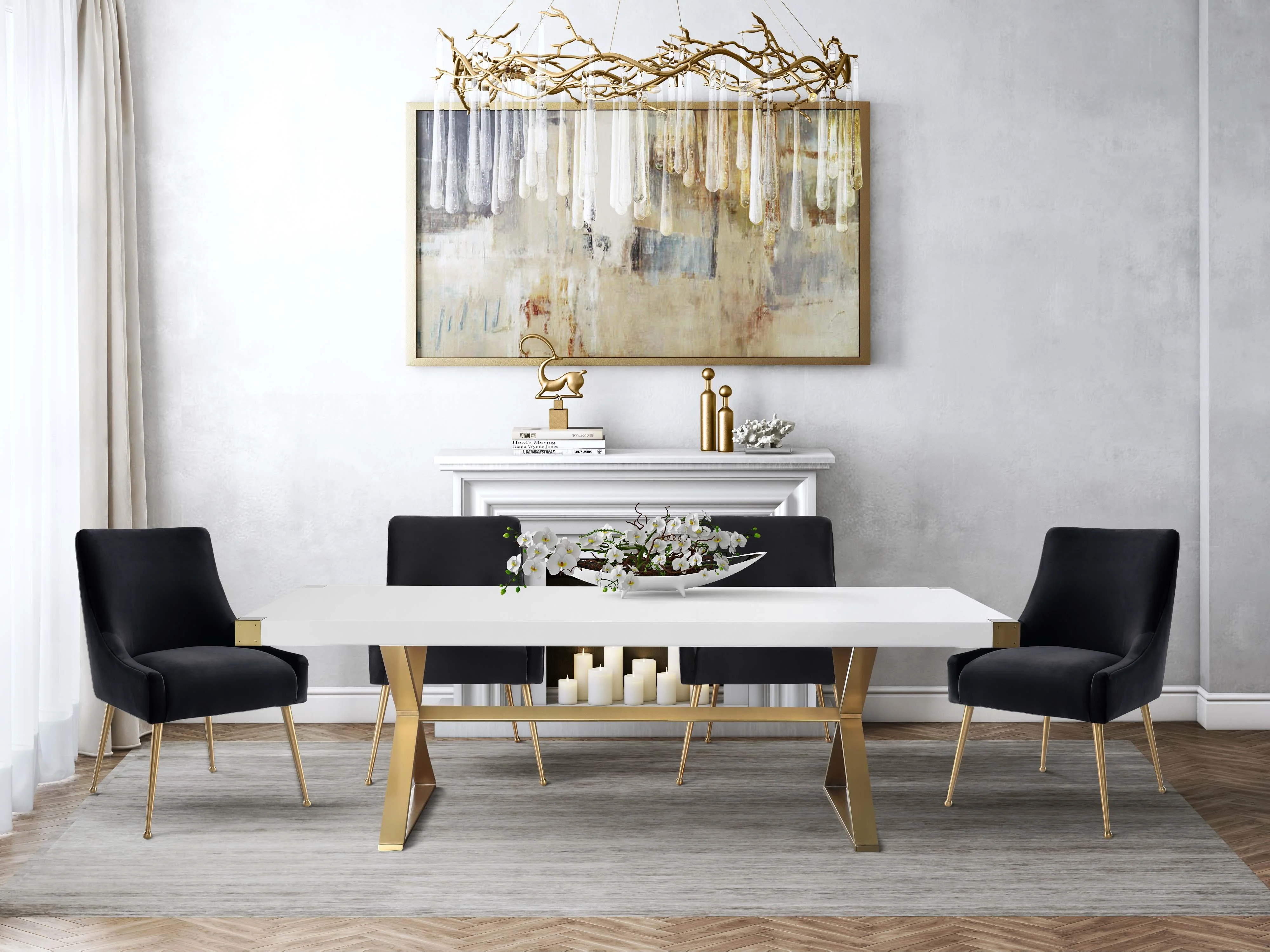 Beatrix Performance Velvet Dining Chair - Image 44