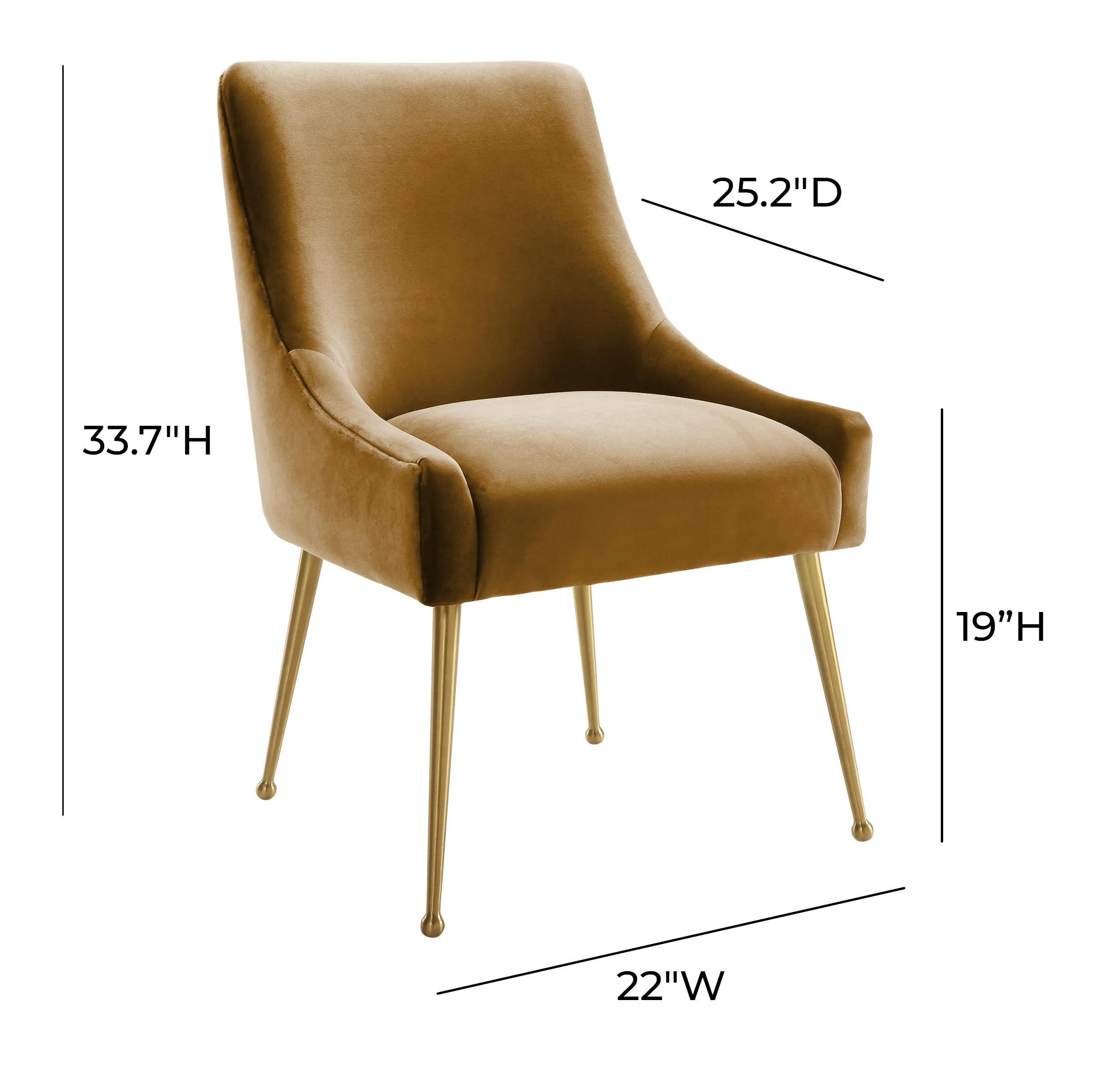 Beatrix Performance Velvet Dining Chair - Image 50