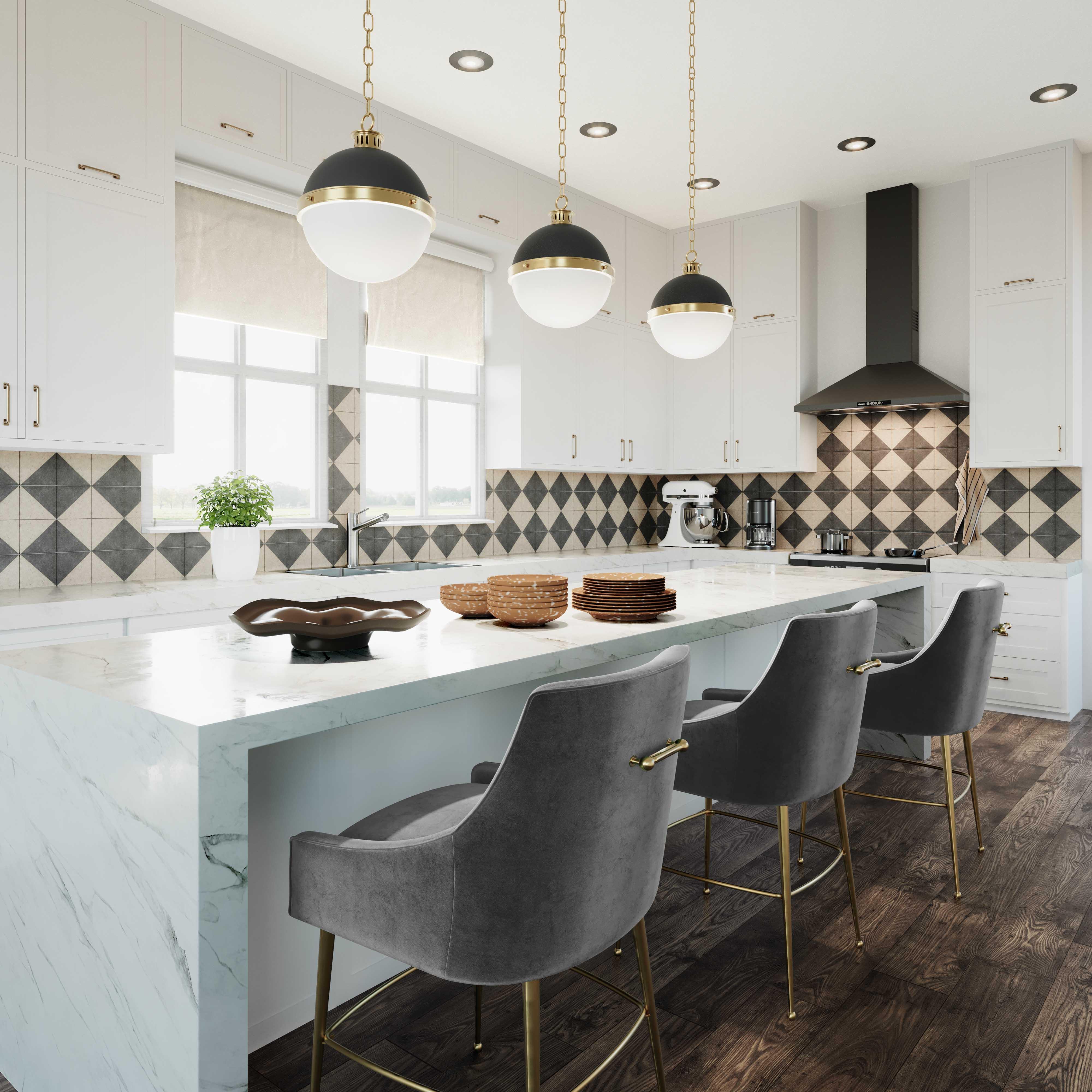 Beatrix Performance Velvet Stool - Image 32