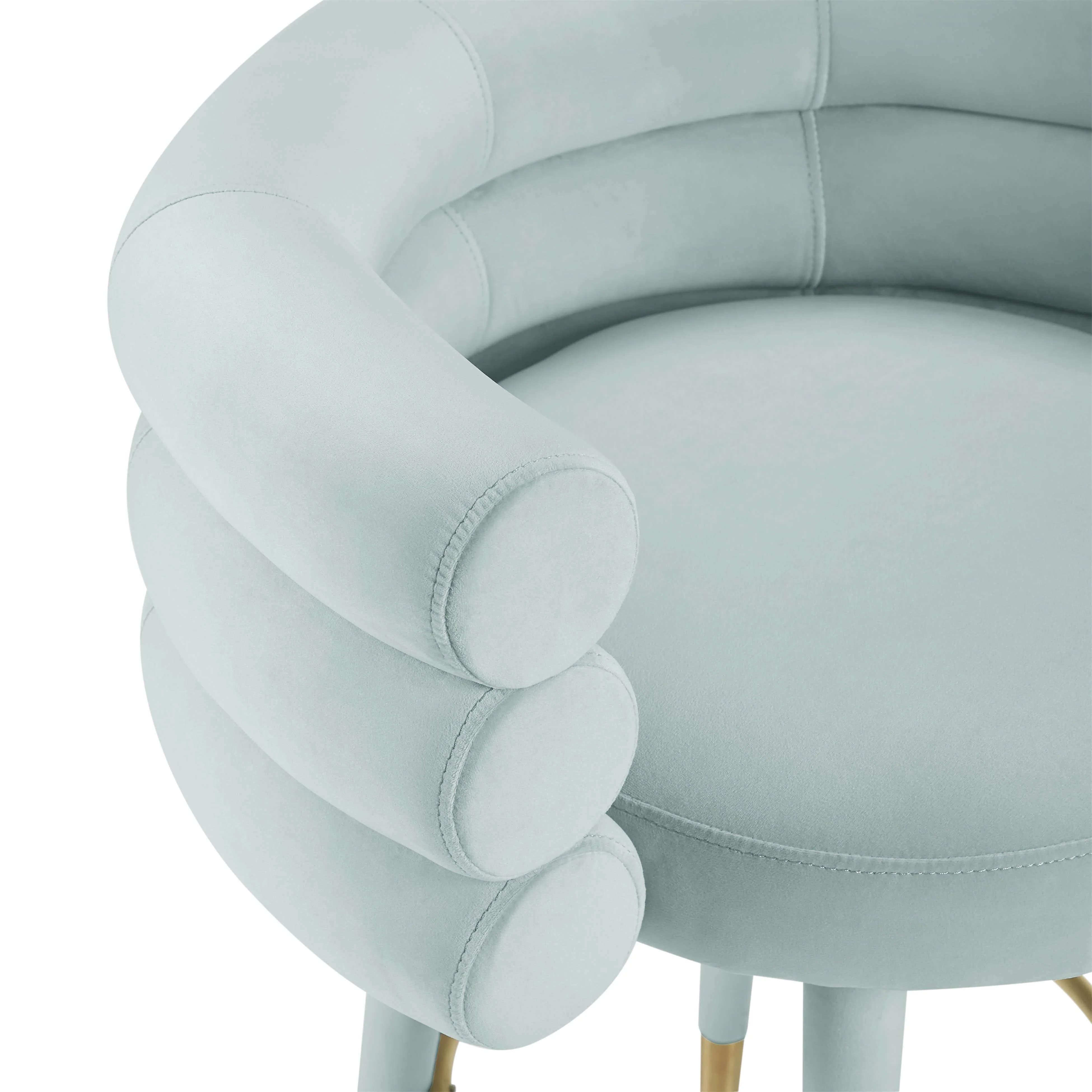 Betty Performance Velvet Stool - Image 15