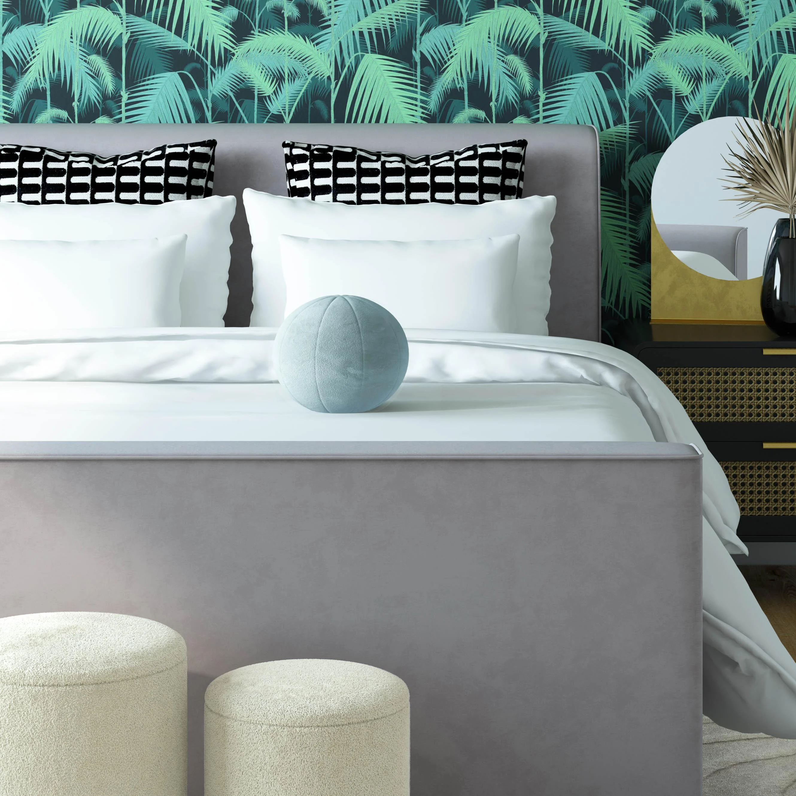 Boba Velvet Ball Throw Pillow (9"-14") - Image 5