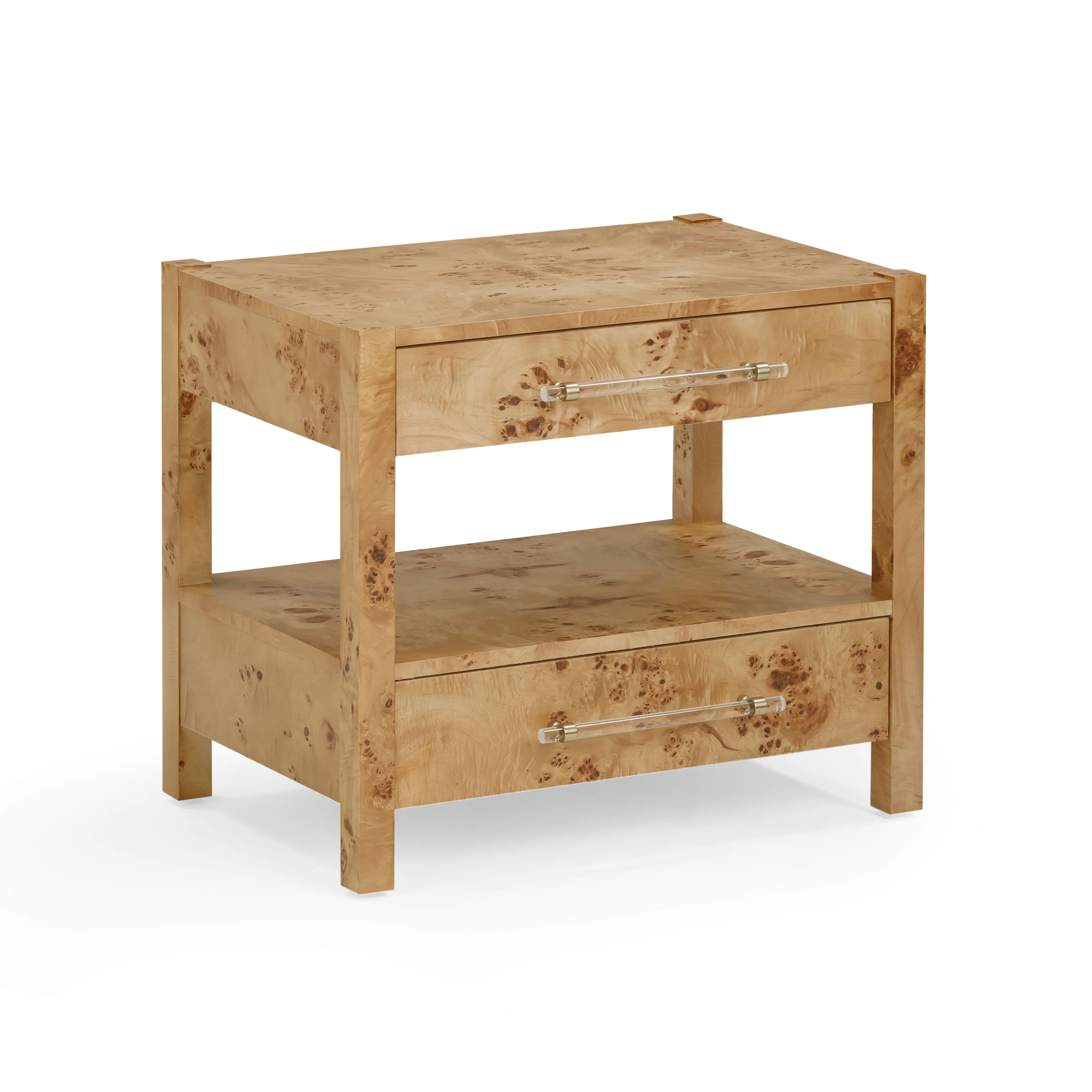 Brandyss 26" Burl 2-Drawer Nightstand - Image 31