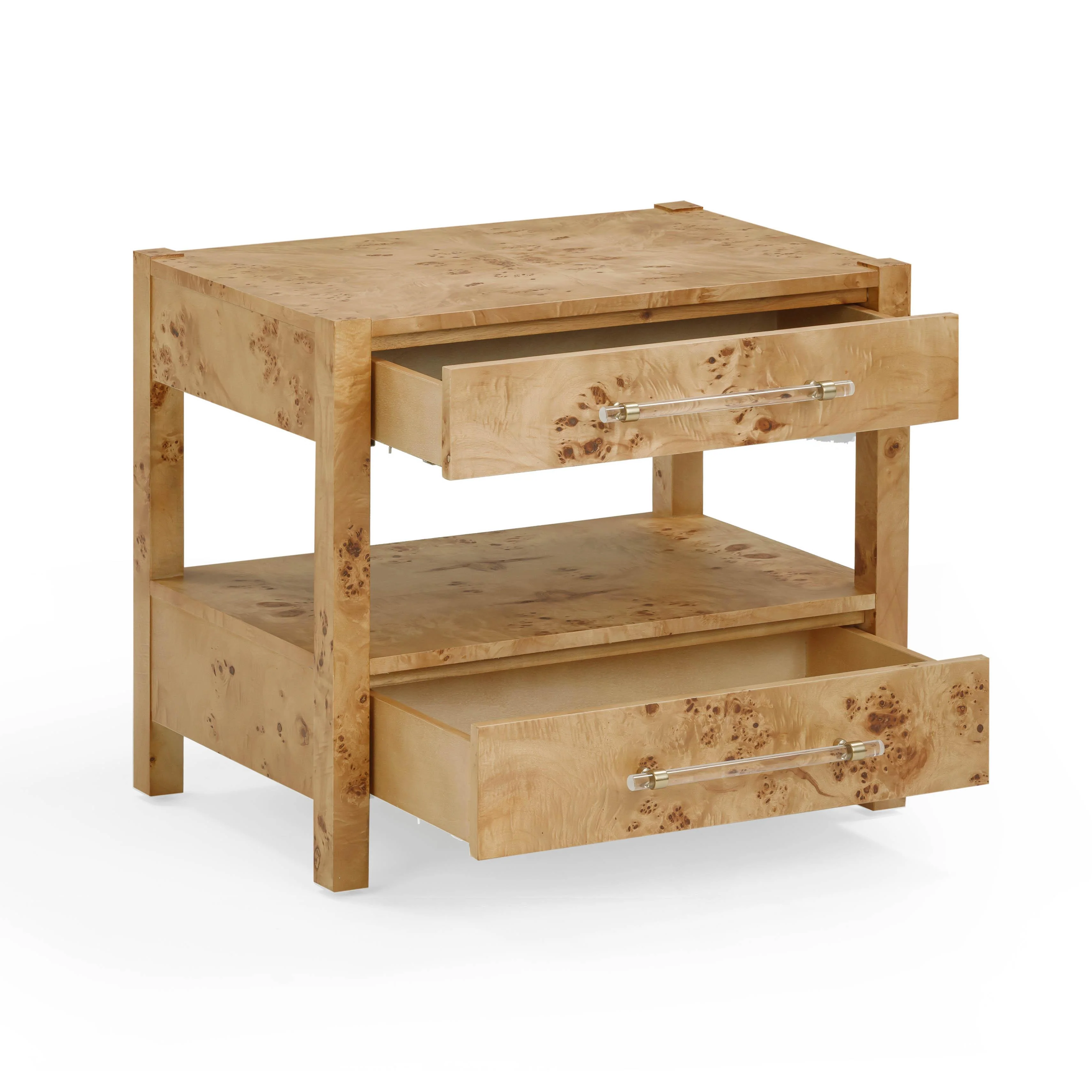 Brandyss 26" Burl 2-Drawer Nightstand - Image 34