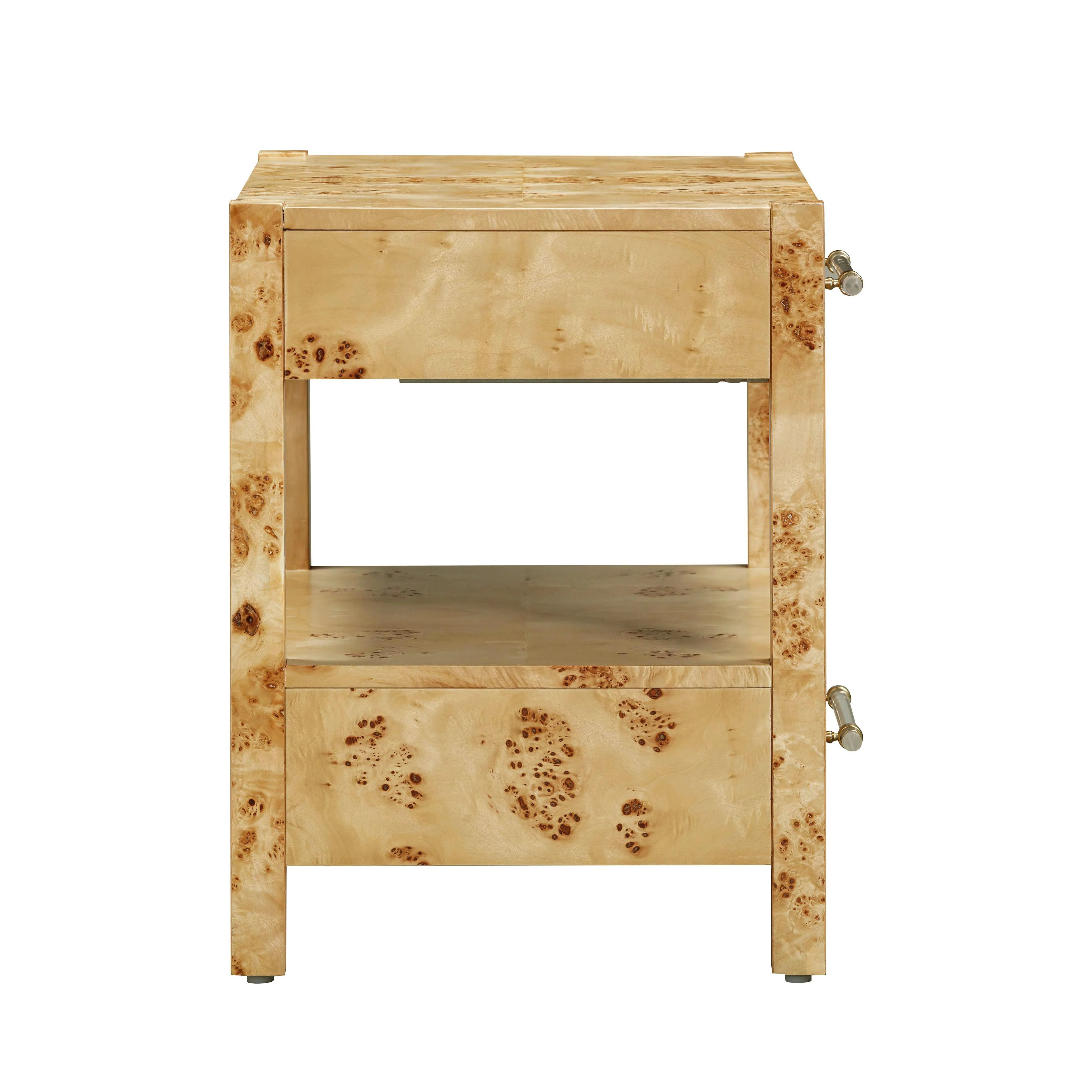 Brandyss 26" Burl 2-Drawer Nightstand - Image 5