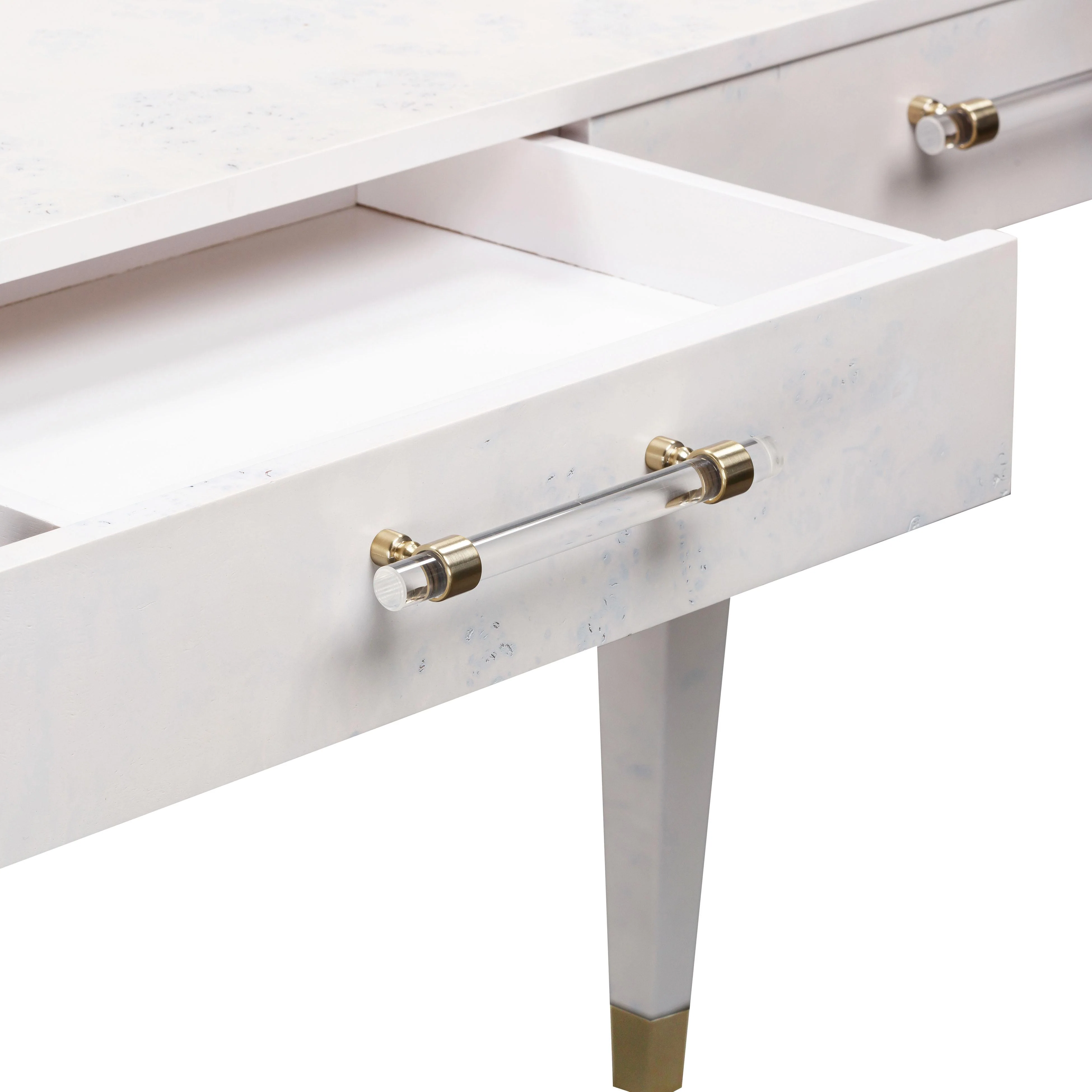 Brandyss 48" Burl 2-Drawer Work Desk - Image 14